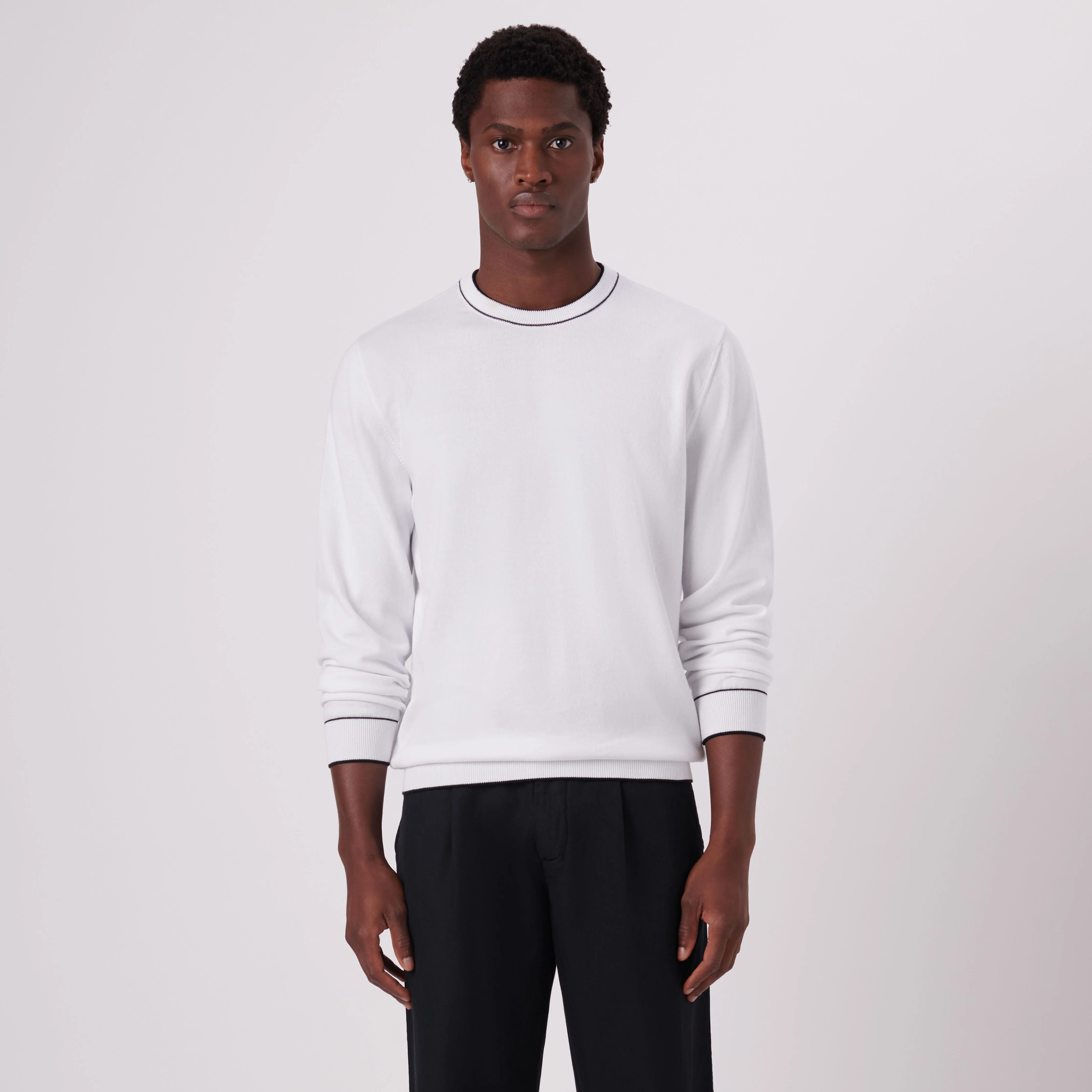 Solid Crew Neck Sweater sold by Bugatchi product image thumbnail 2