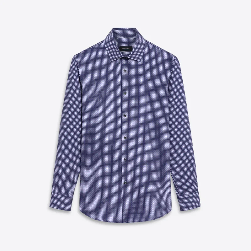 JAMES Mini Check OoohCotton Shirt sold by Bugatchi