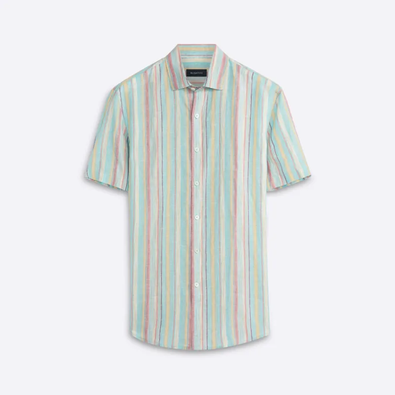 Orson Cabana Stripe Short Sleeve Shirt sold by Bugatchi