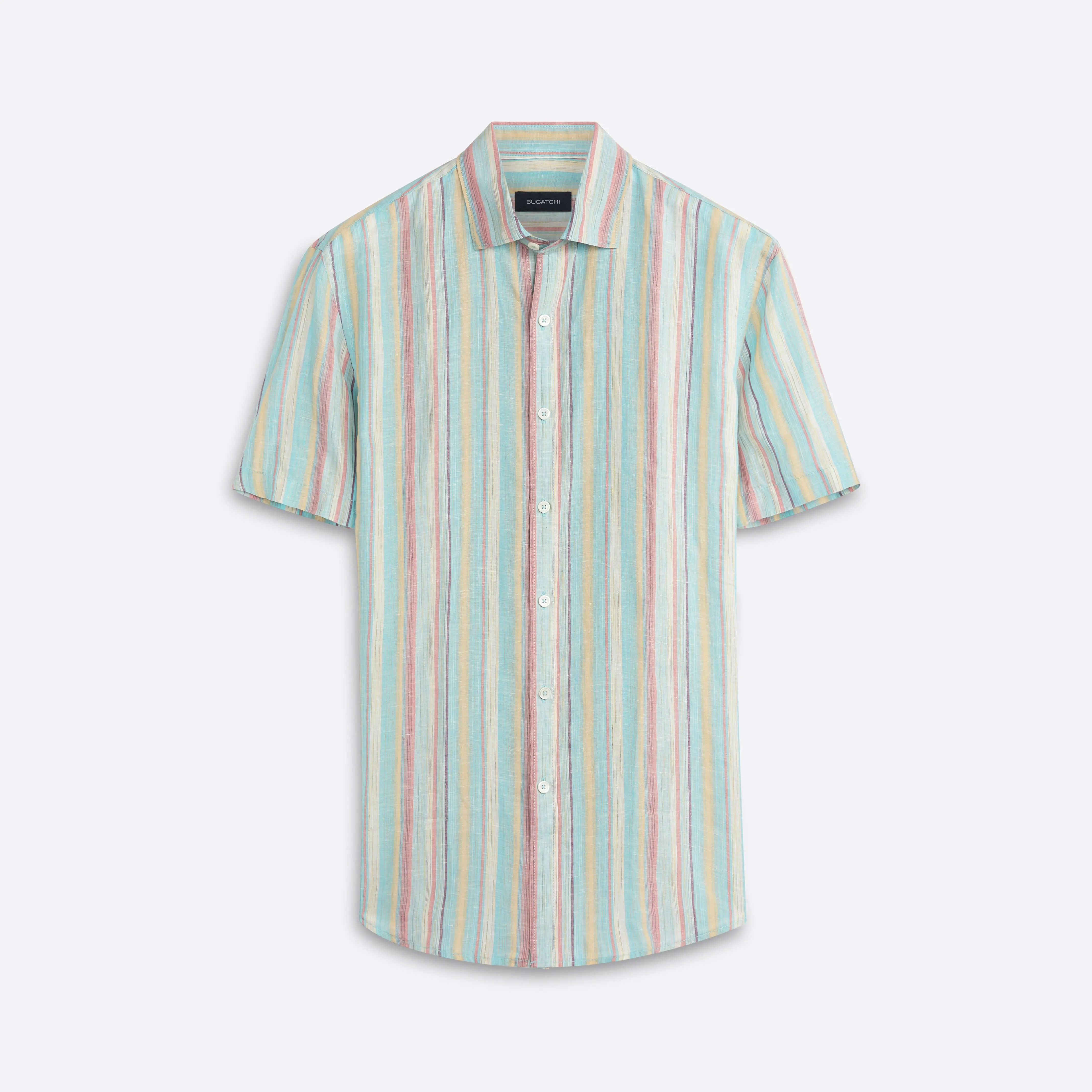 Orson Cabana Stripe Short Sleeve Shirt sold by Bugatchi