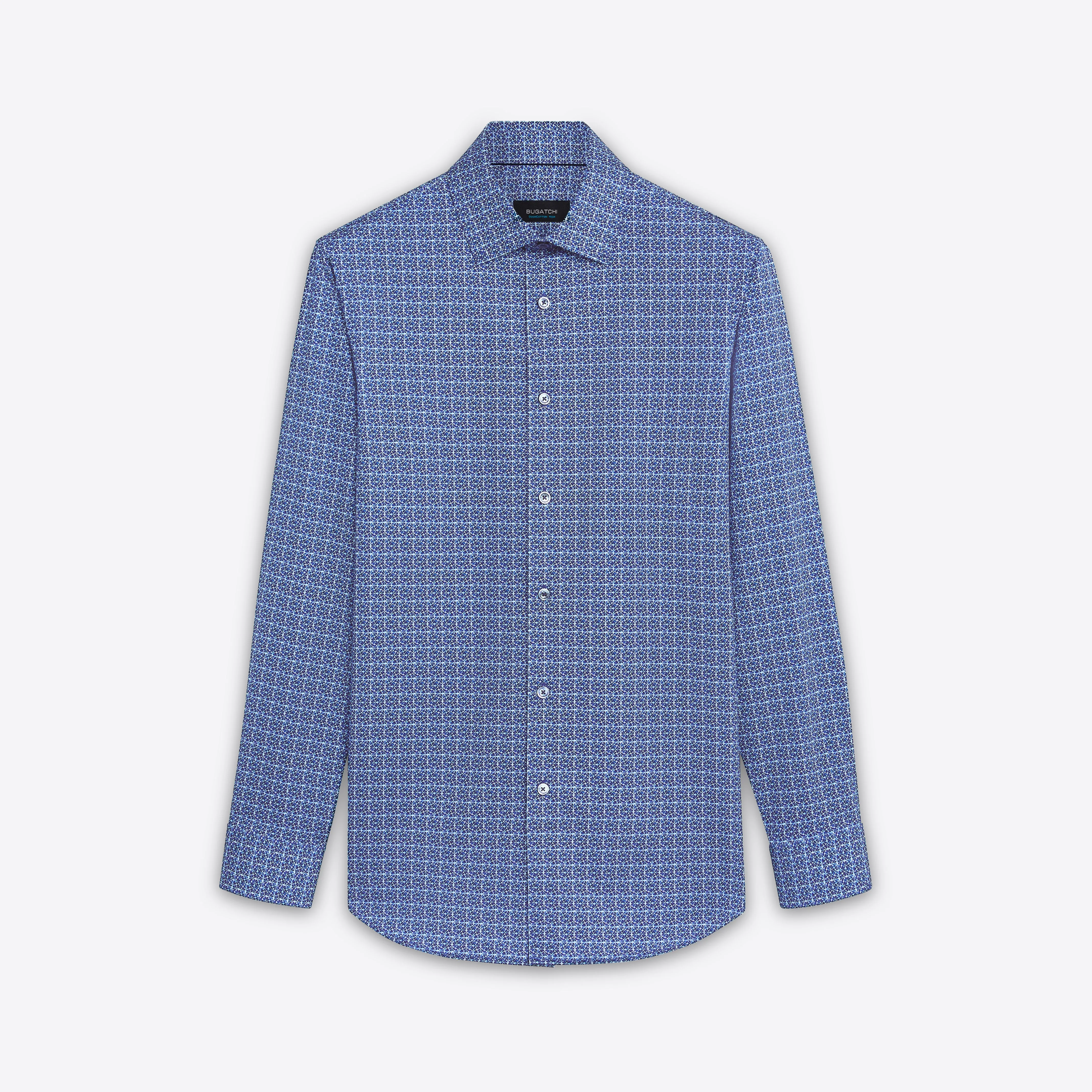 JAMES Tile Print OoohCotton Shirt sold by Bugatchi