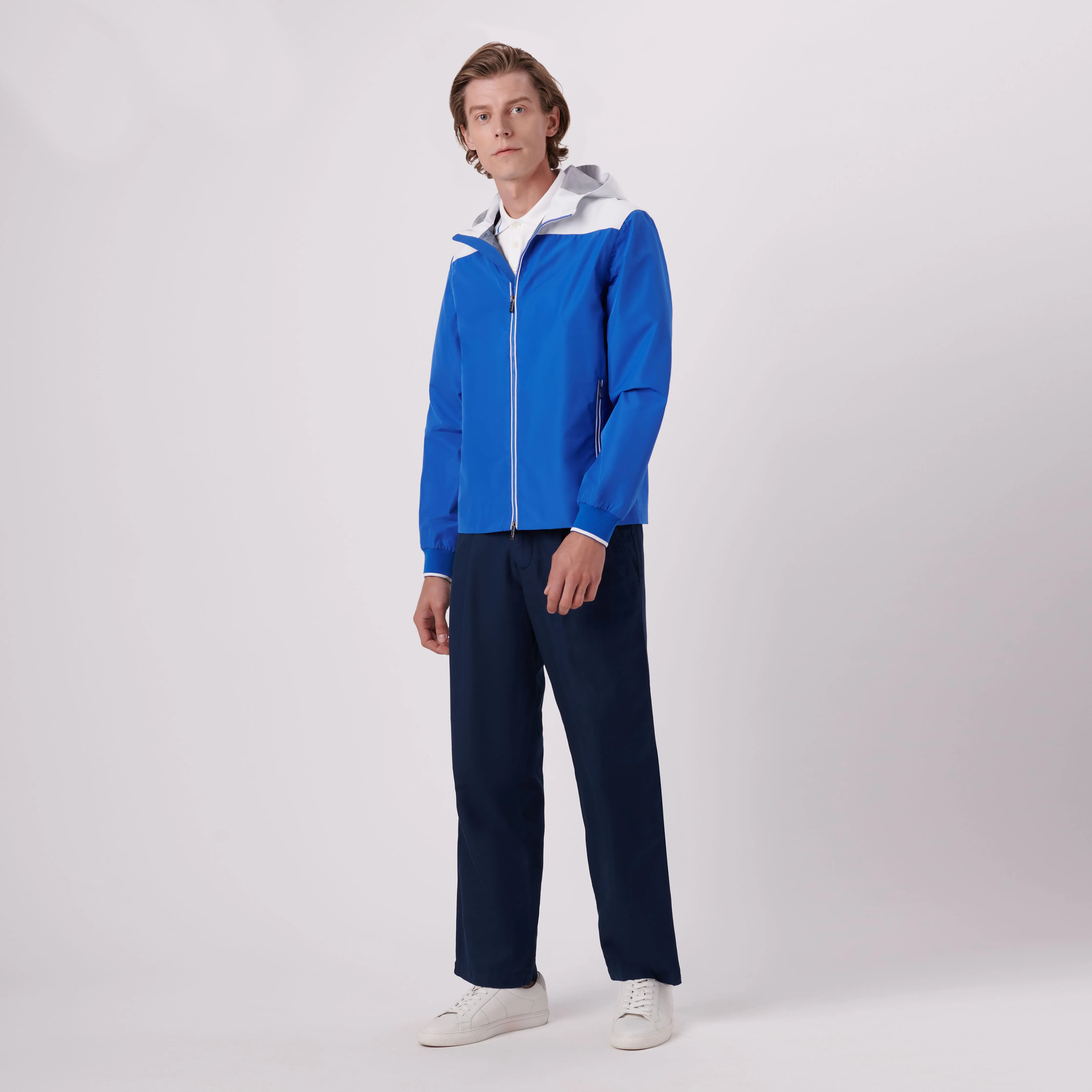 Two-Tone Nylon Windbreaker sold by Bugatchi product image thumbnail 5