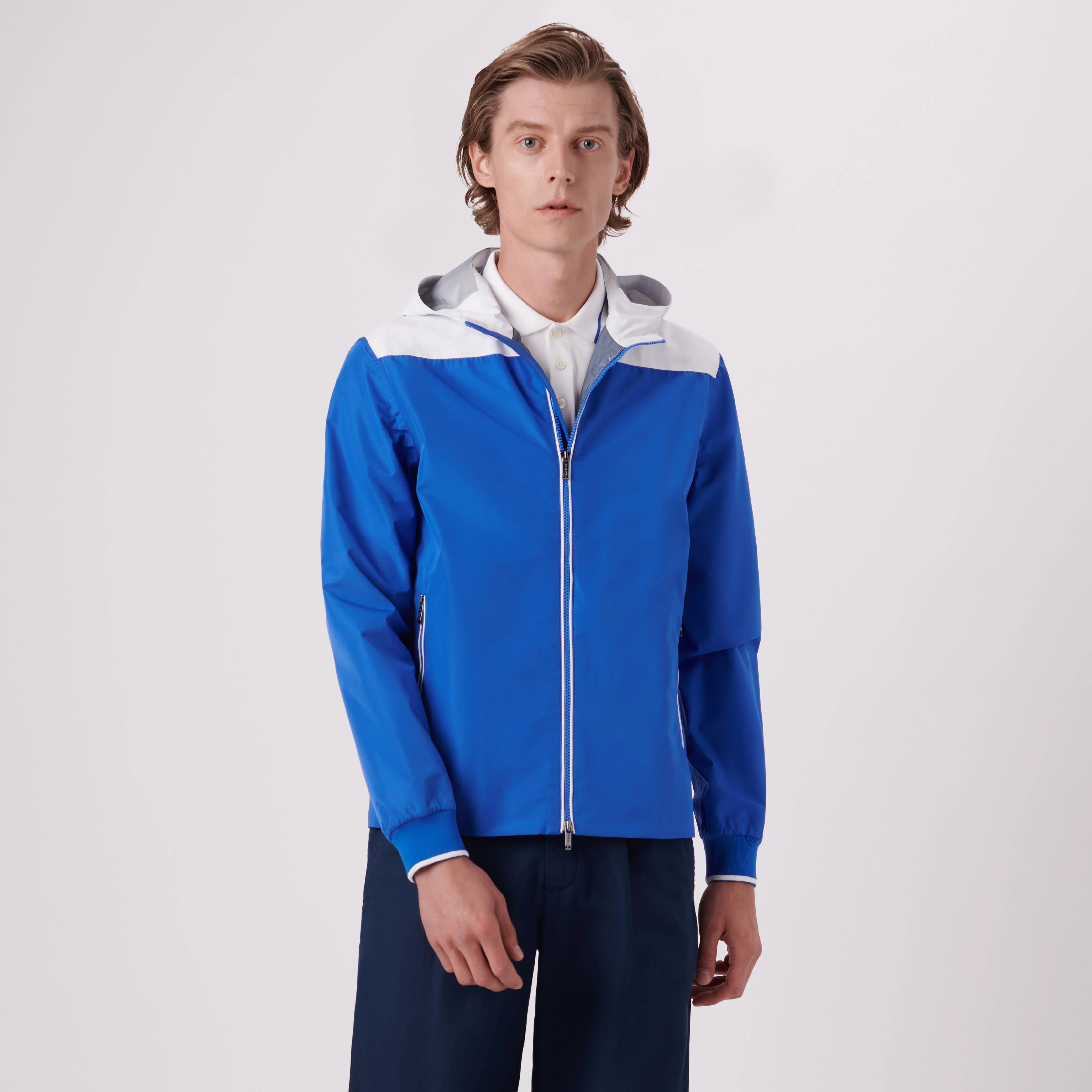 Two-Tone Nylon Windbreaker sold by Bugatchi product image thumbnail 2