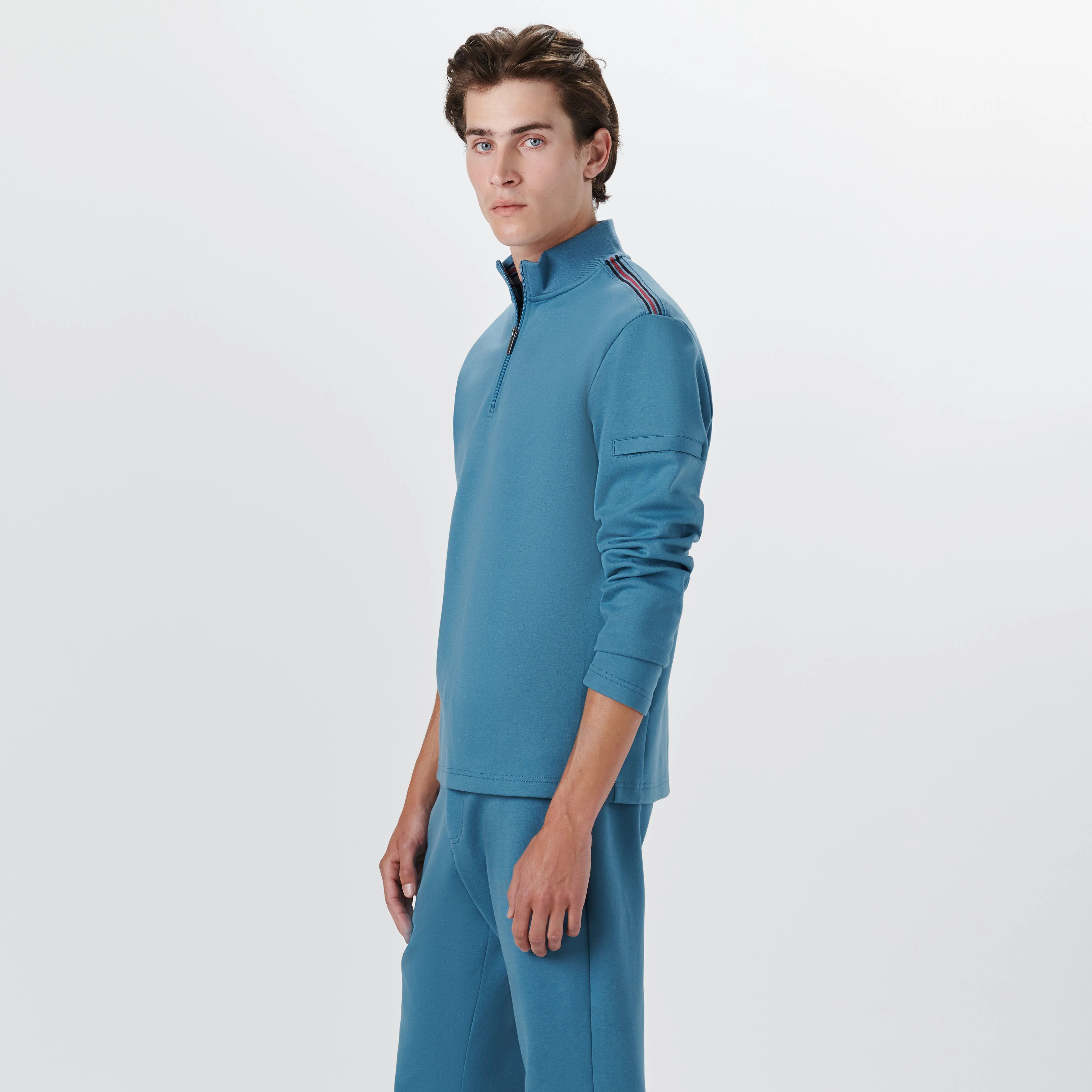 Quarter Zip Pullover Sweatshirt sold by Bugatchi product image thumbnail 3