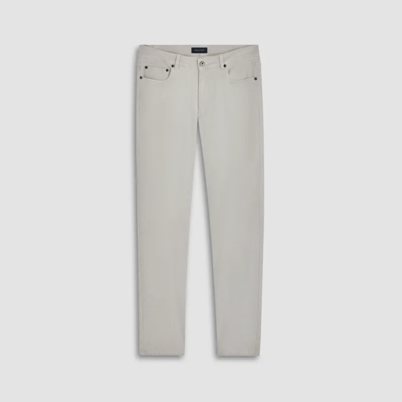 Preston Crosshatch Printed Five Pocket Pants sold by Bugatchi