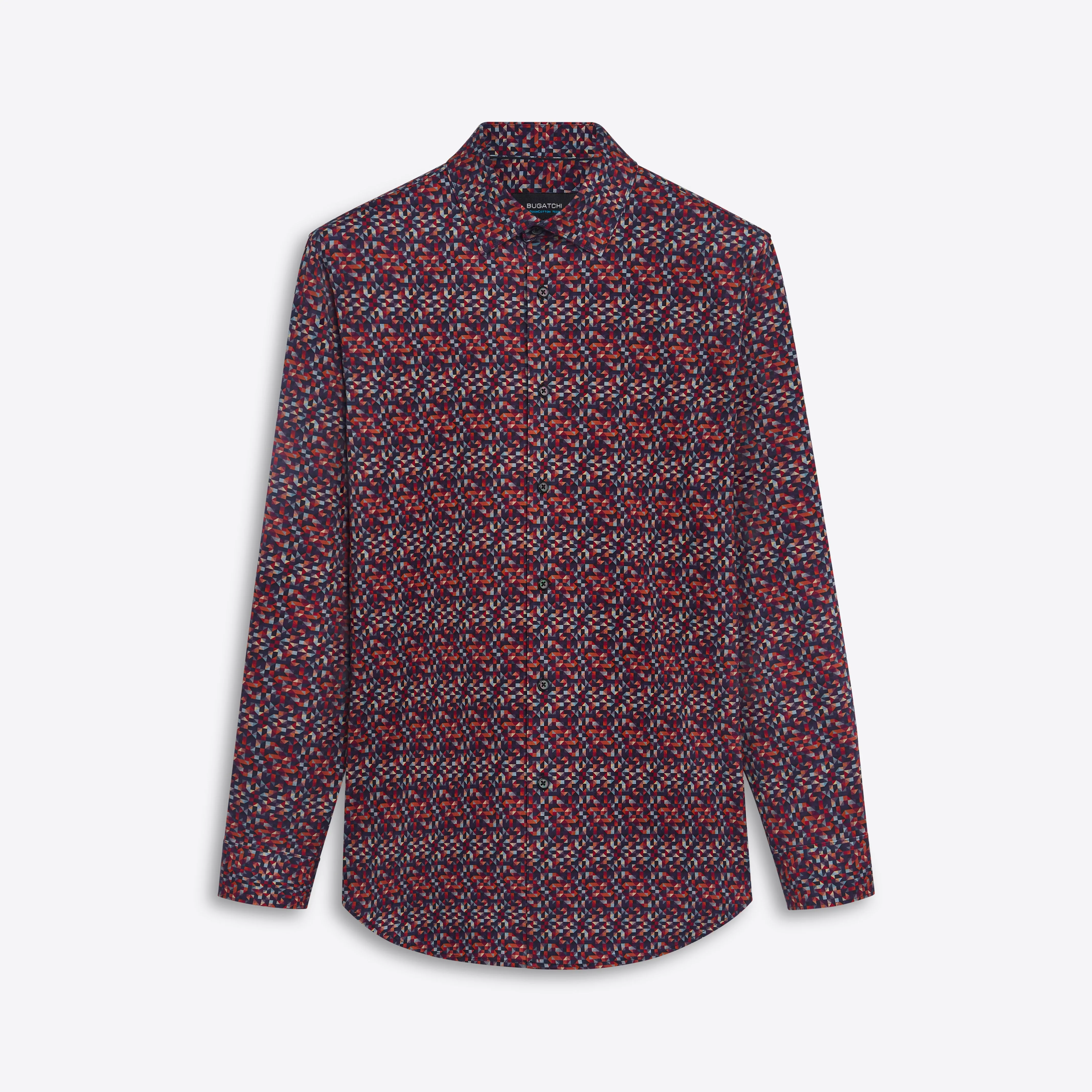 JAMES Geometric Print OoohCotton Shirt sold by Bugatchi