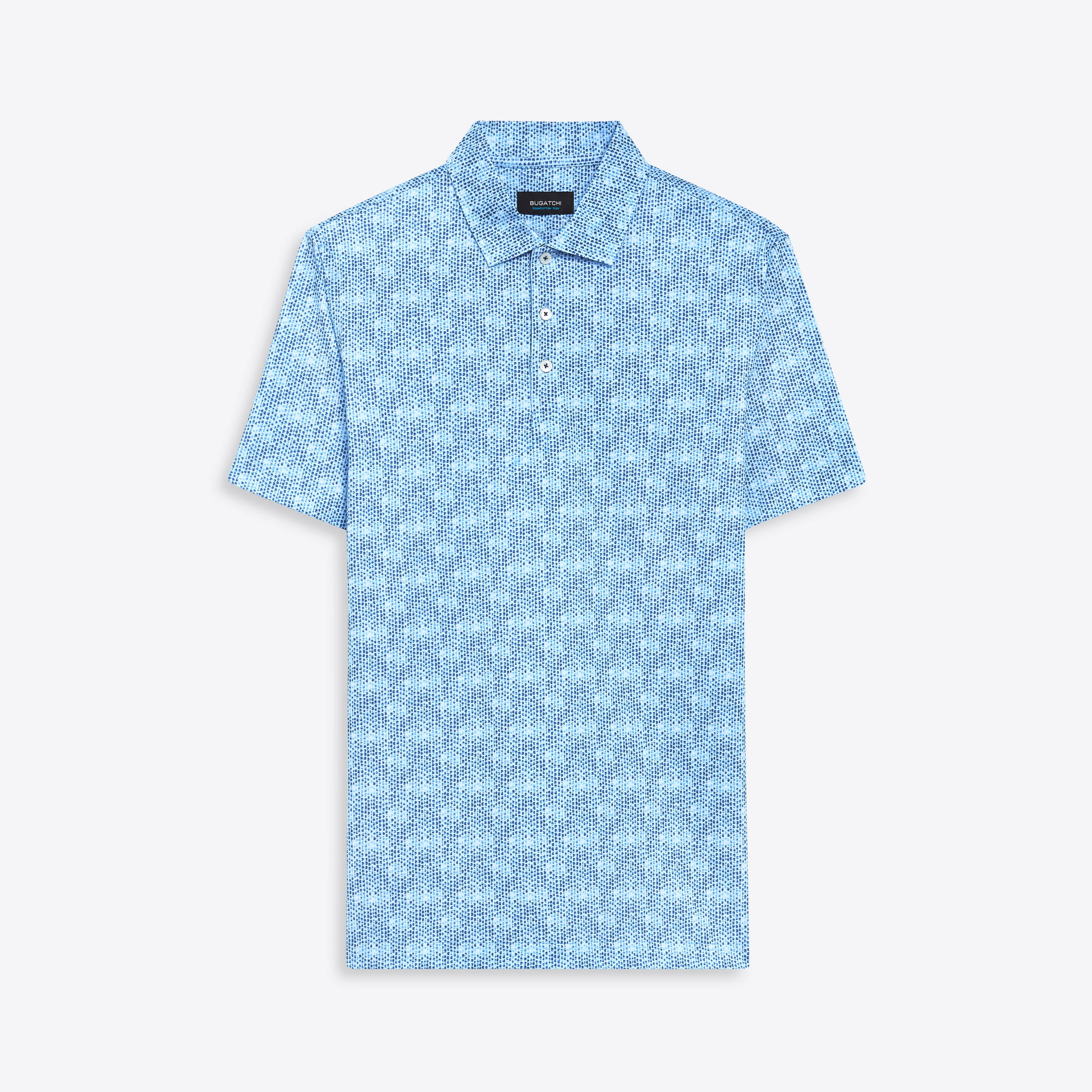 VICTOR Abstract Print OoohCotton Polo sold by Bugatchi