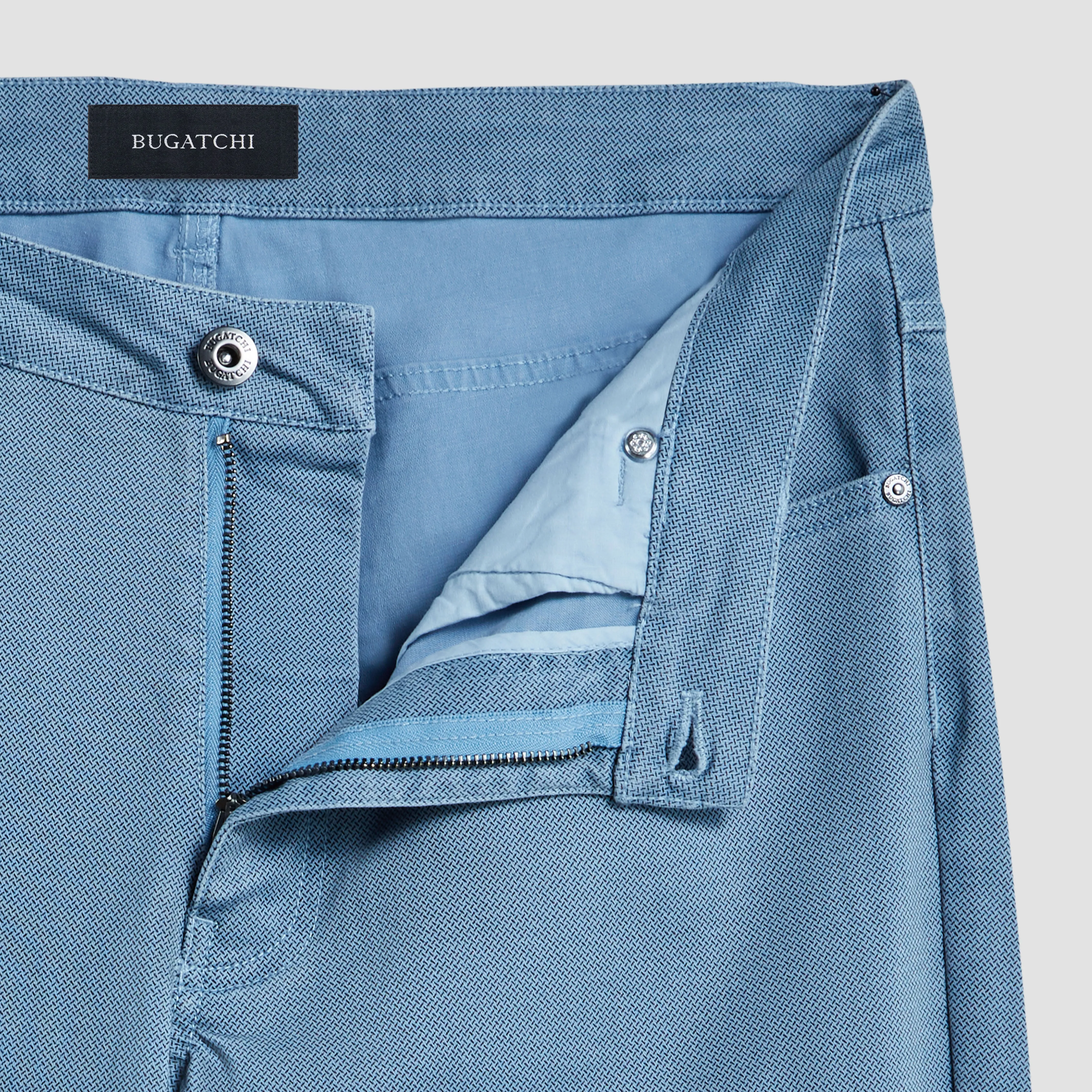 Preston Crosshatch Printed Five Pocket Pants sold by Bugatchi product image thumbnail 3