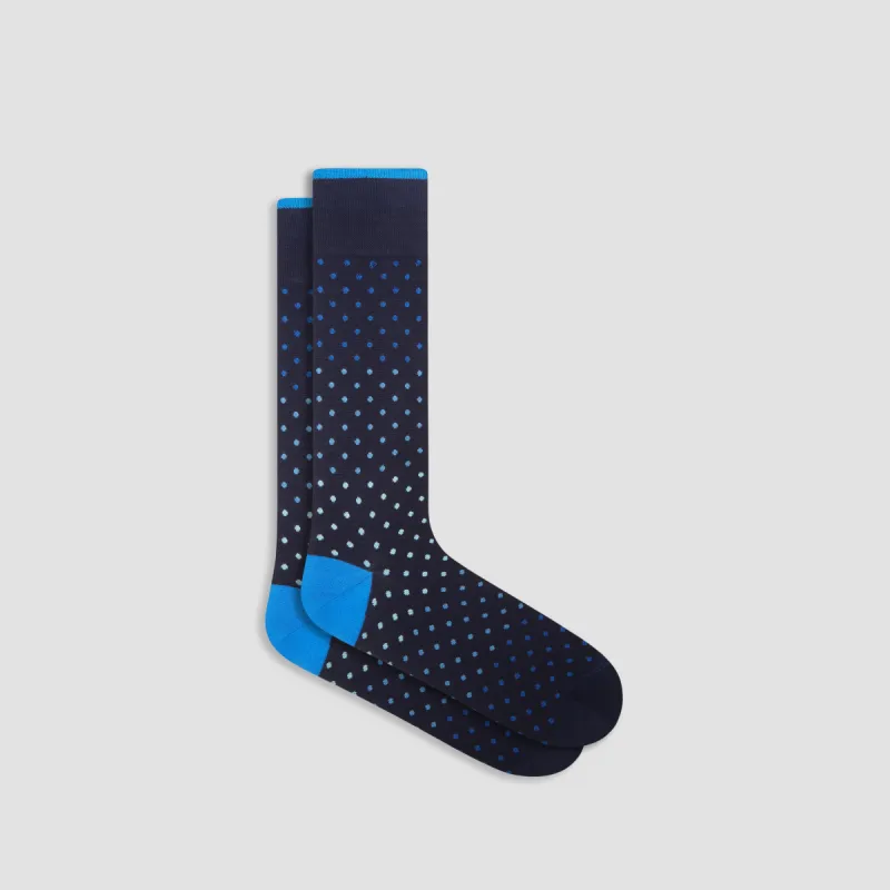 Gradient Dots Mid-Calf Socks sold by Bugatchi