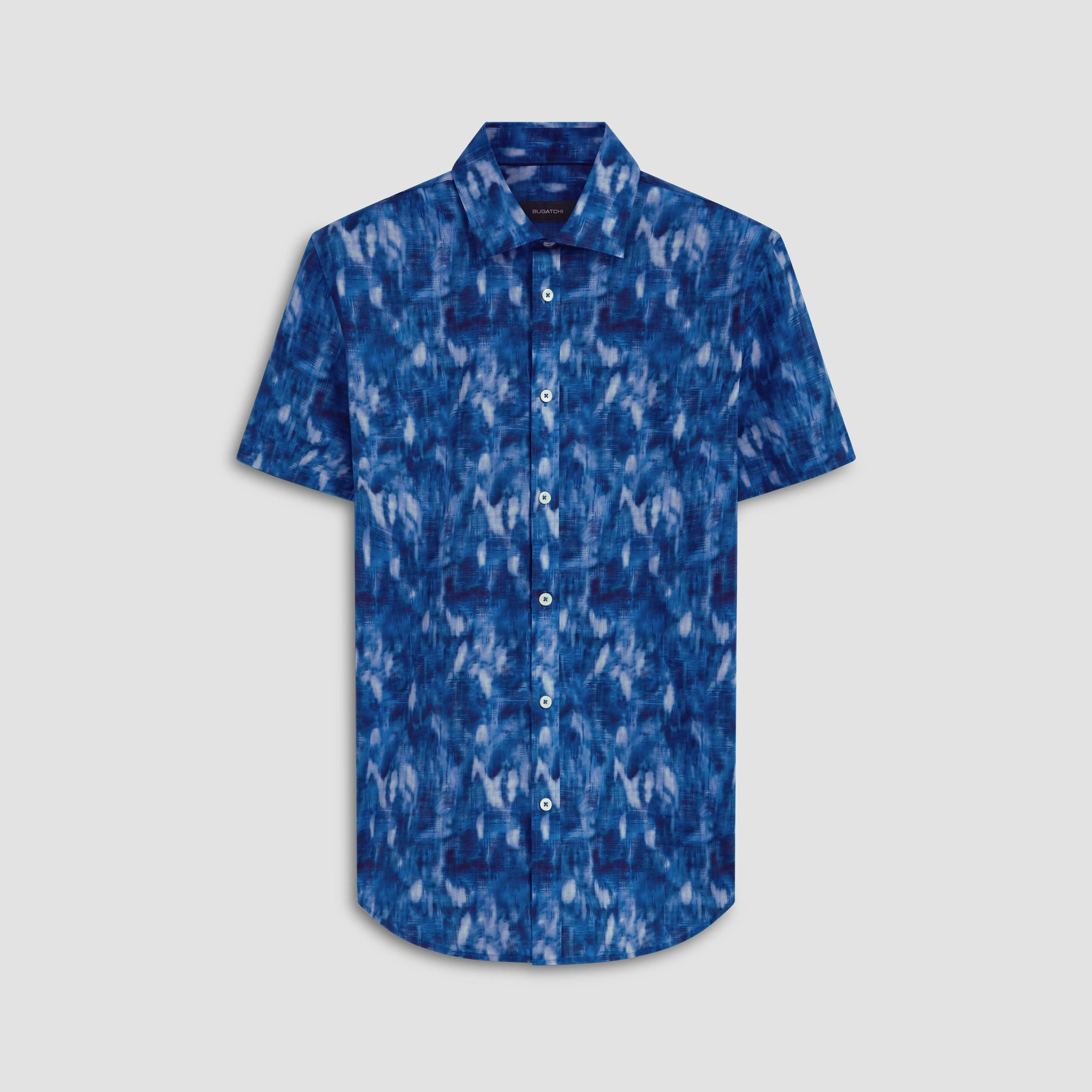 Orson Abstract Print Short Sleeve Shirt sold by Bugatchi