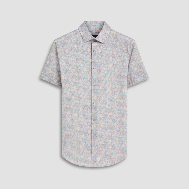 Miles Floral Print OoohCotton Short Sleeve Shirt sold by Bugatchi