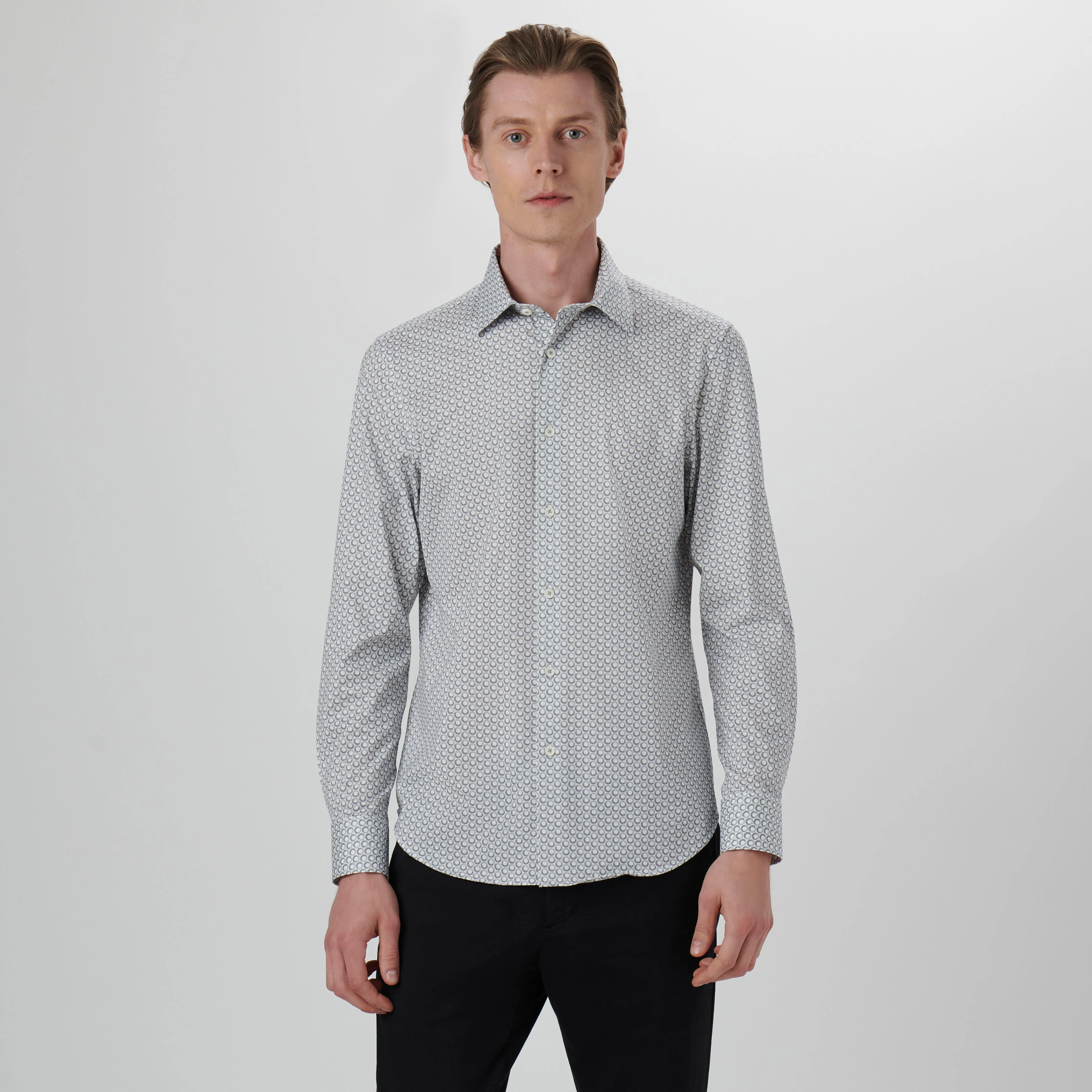 James Geometric OoohCotton Shirt sold by Bugatchi product image thumbnail 2