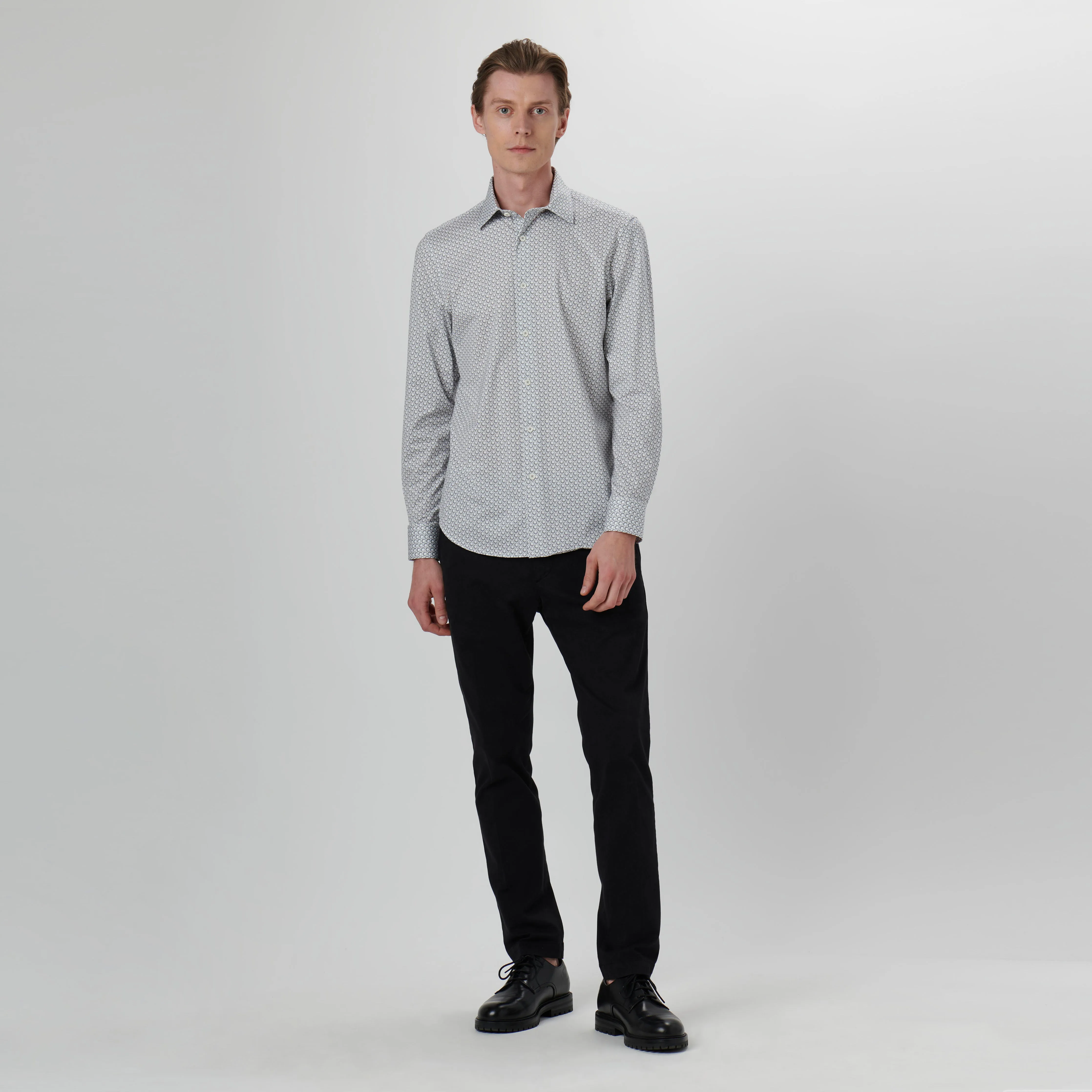 James Geometric OoohCotton Shirt sold by Bugatchi product image thumbnail 5
