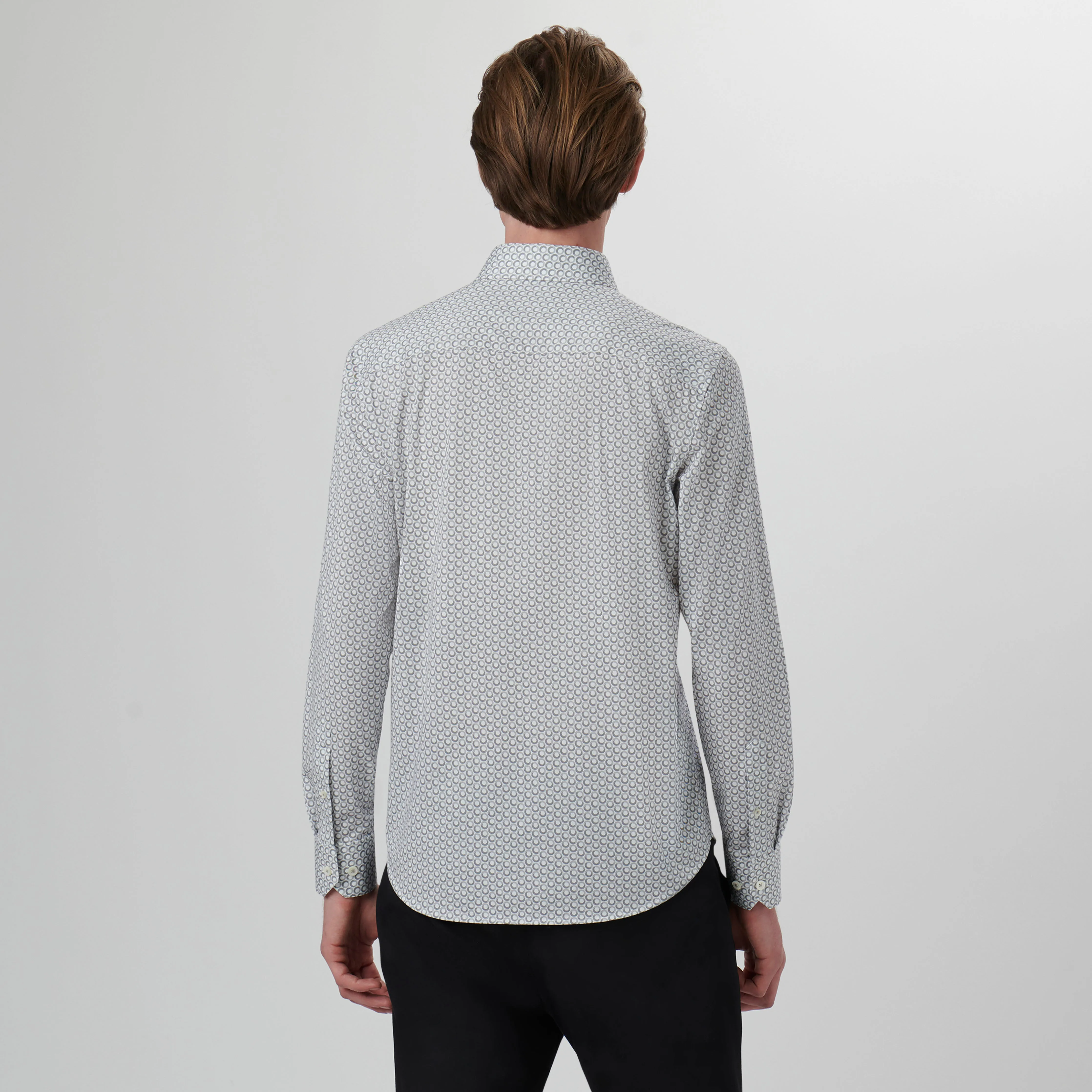 James Geometric OoohCotton Shirt sold by Bugatchi product image thumbnail 4