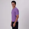 Rib Knit Short Sleeve Johnny Collar Sweater sold by Bugatchi