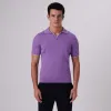 Rib Knit Short Sleeve Johnny Collar Sweater sold by Bugatchi