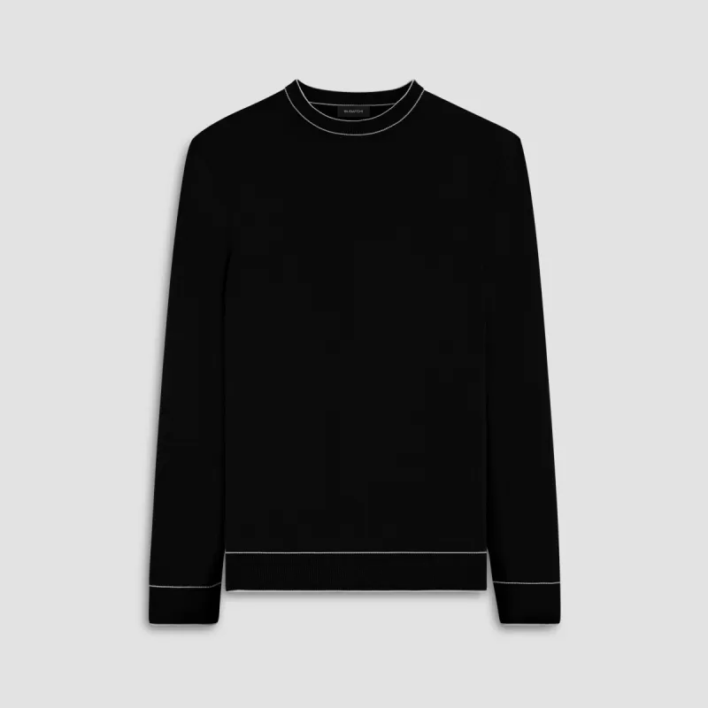 Solid Crew Neck Sweater sold by Bugatchi