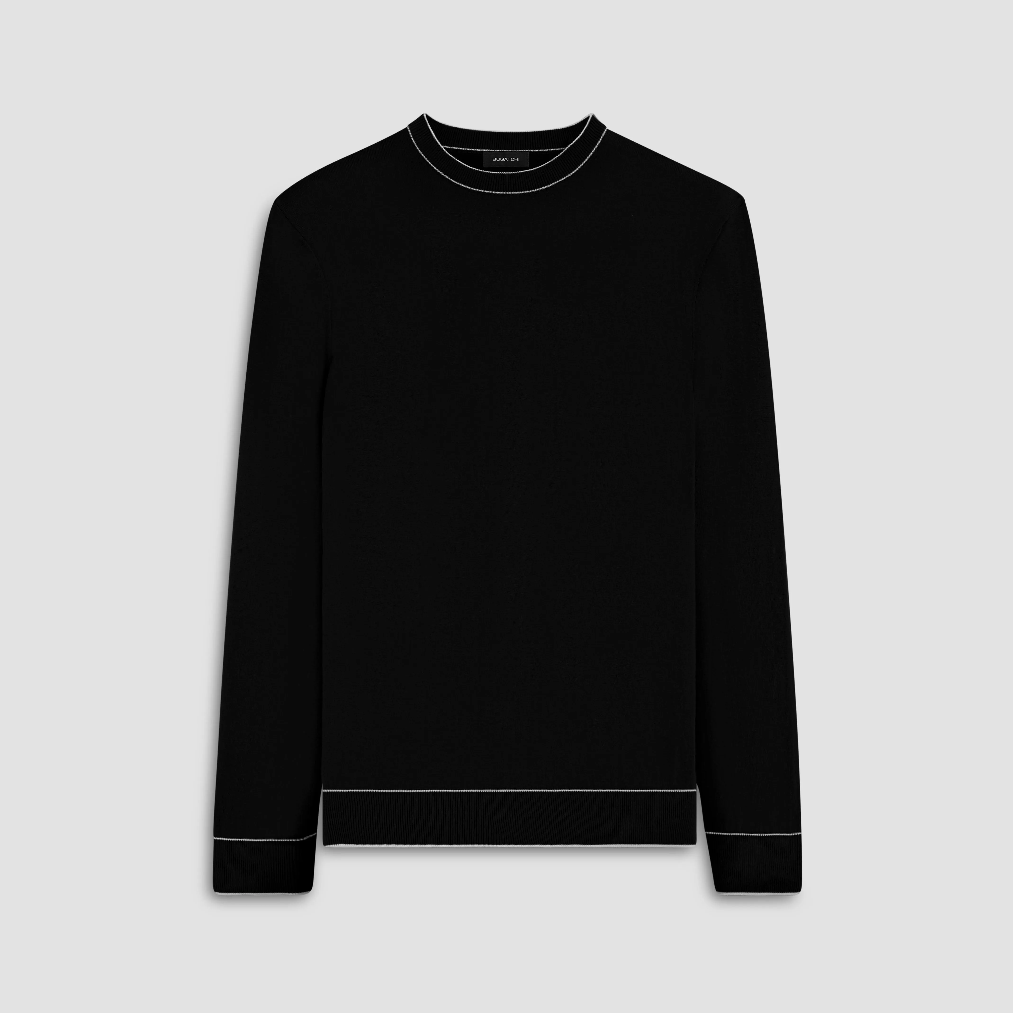 Solid Crew Neck Sweater sold by Bugatchi