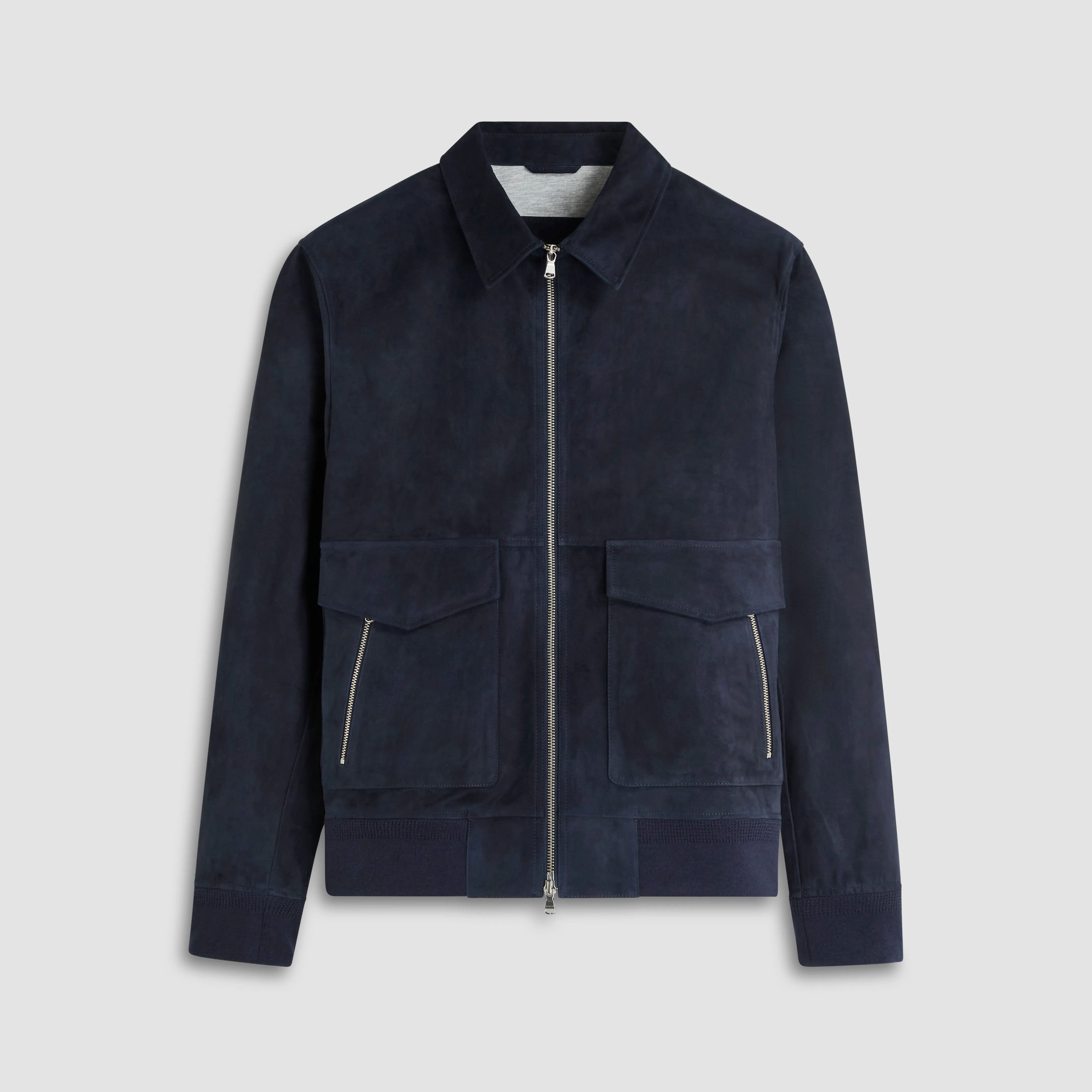 Suede Bomber Jacket sold by Bugatchi product image thumbnail 2