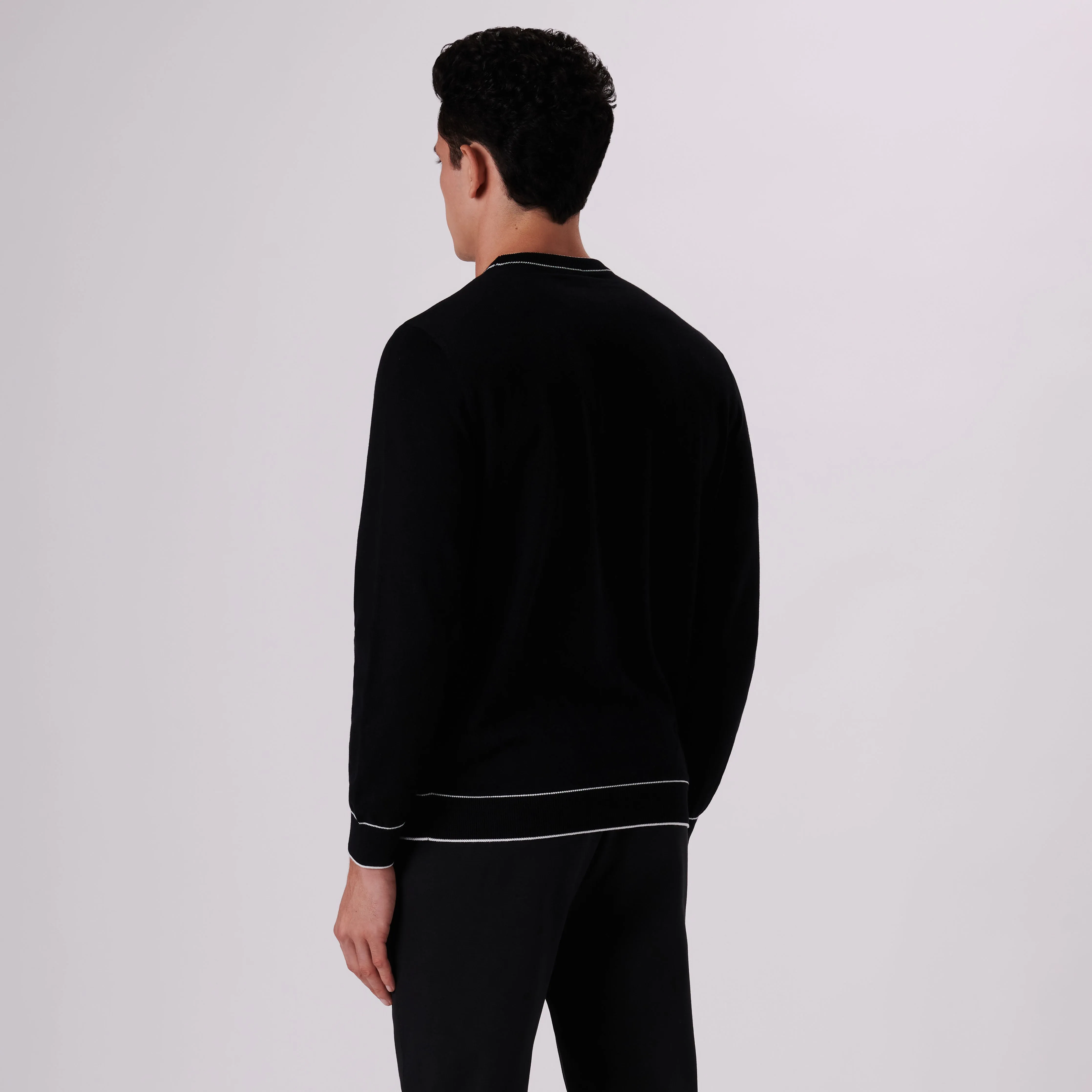 Solid Crew Neck Sweater sold by Bugatchi product image thumbnail 4