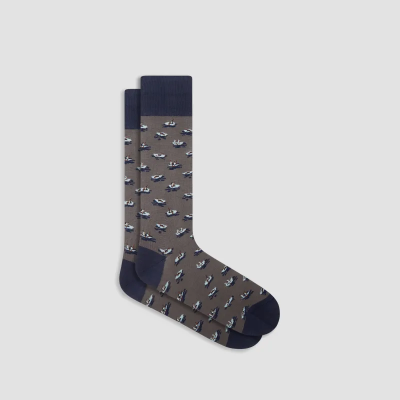 Rowboat Mid-Calf Socks sold by Bugatchi