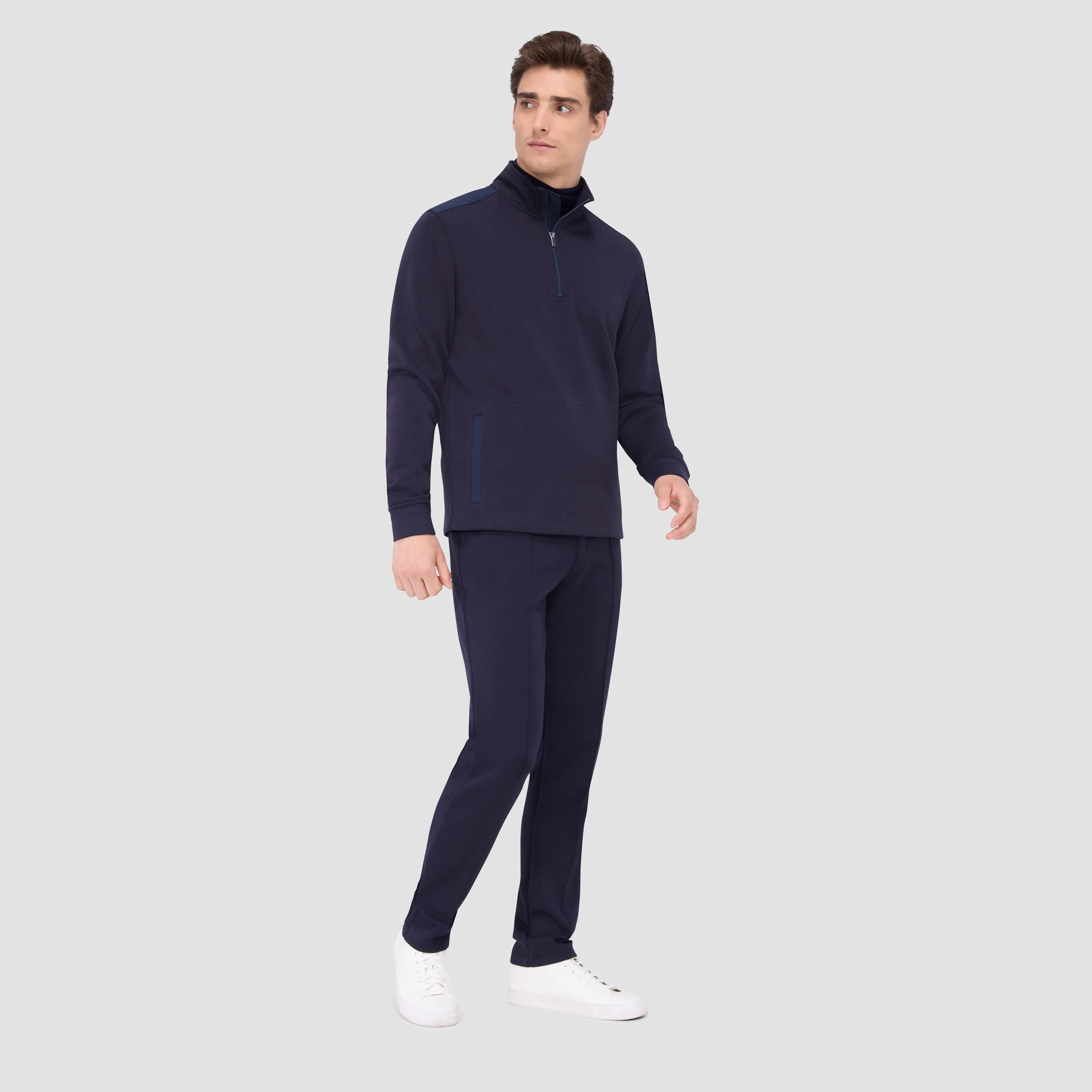 Soft Touch Performance Quarter-Zip Pullover sold by Bugatchi product image thumbnail 5