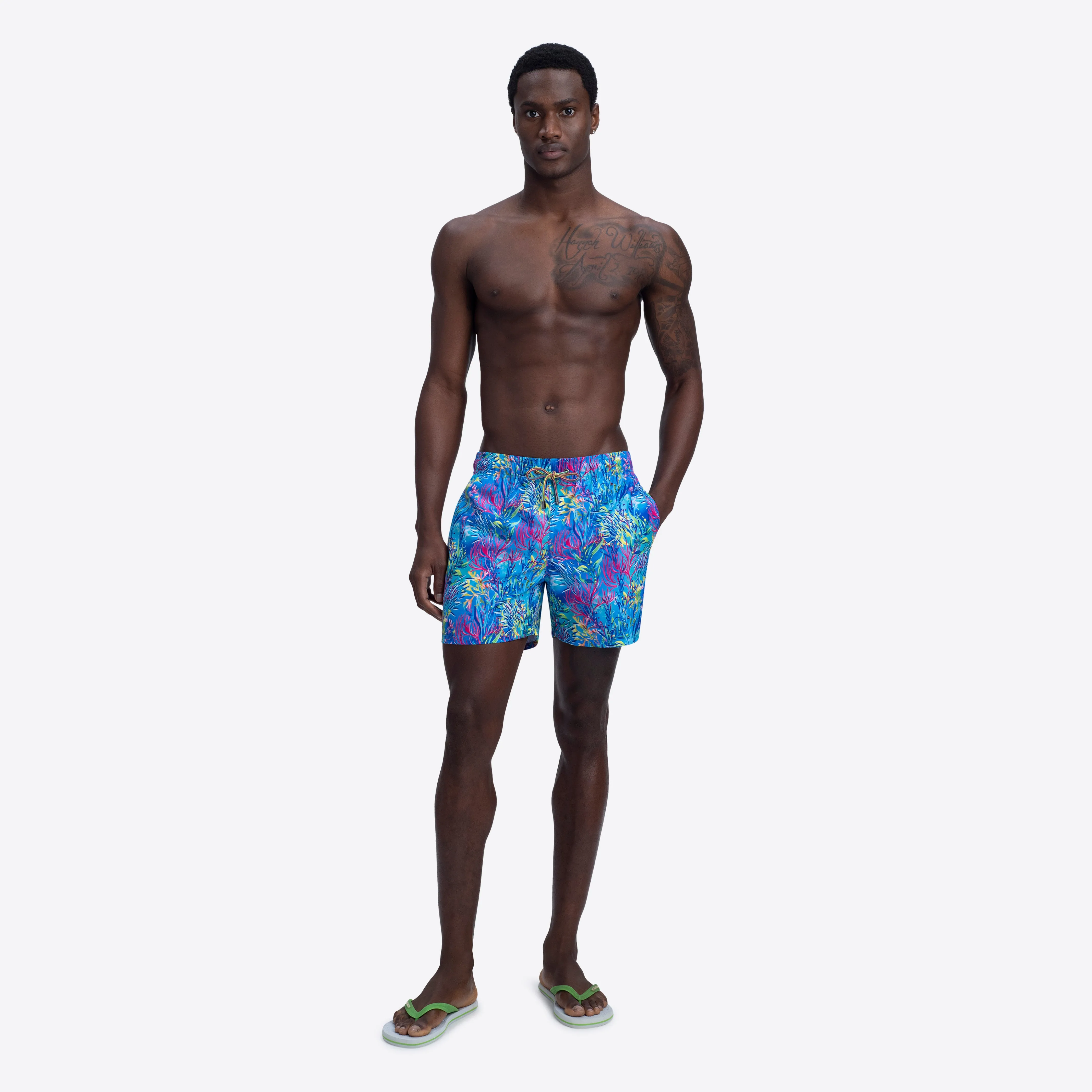 MAX Marine Life Print Swim Trunks sold by Bugatchi product image thumbnail 5