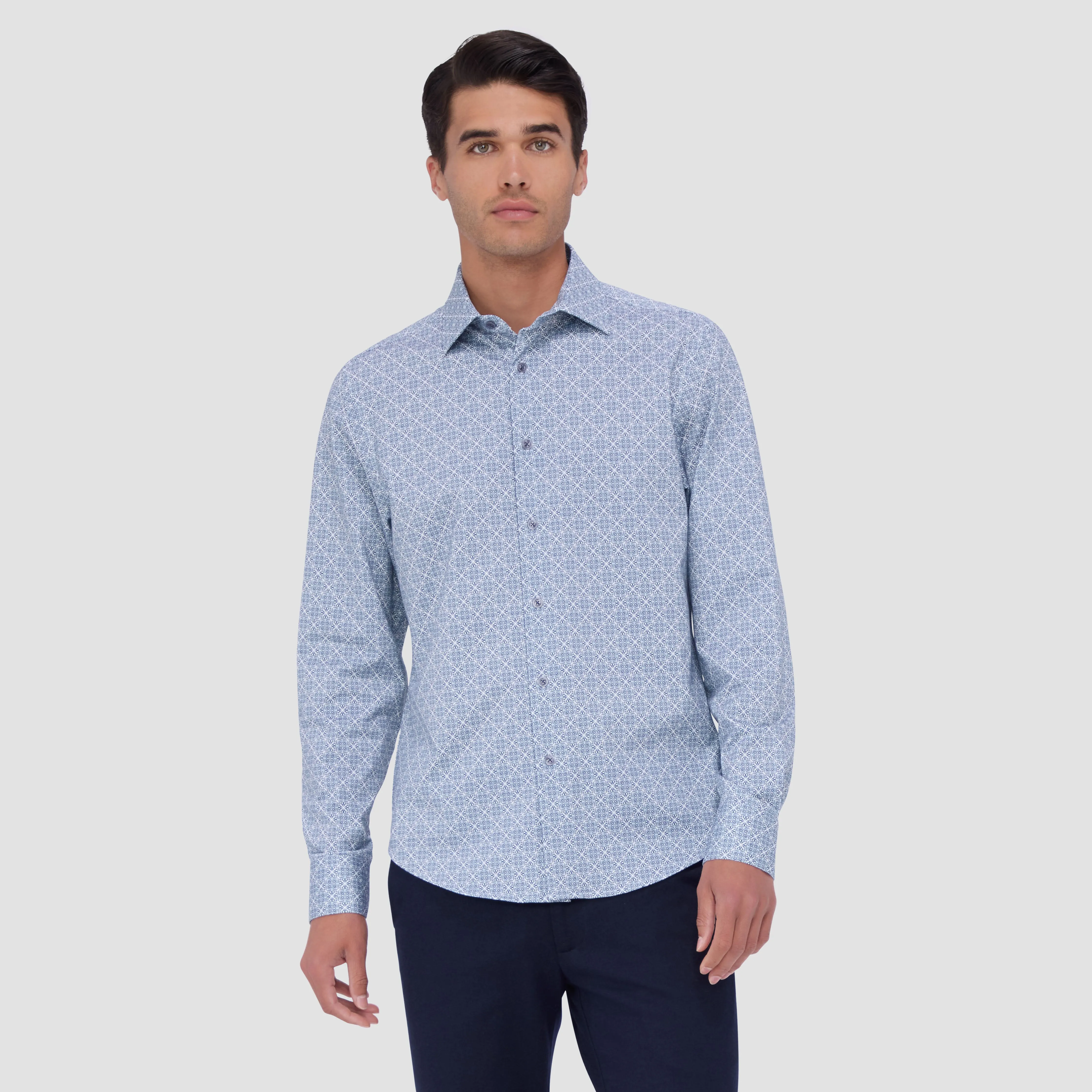 James Mosaic OoohCotton Shirt sold by Bugatchi product image thumbnail 2