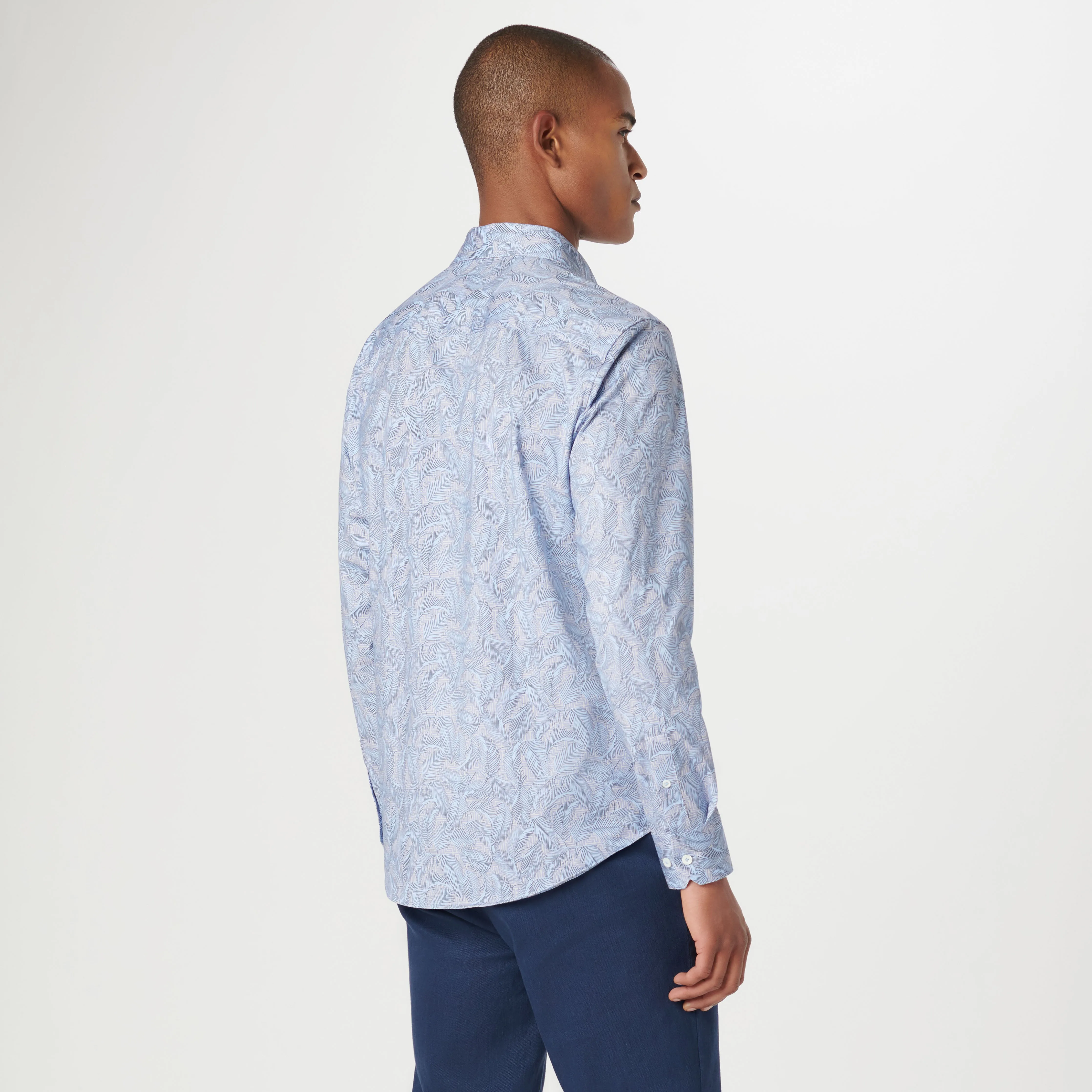 James Leaf Print OoohCotton Shirt sold by Bugatchi product image thumbnail 4