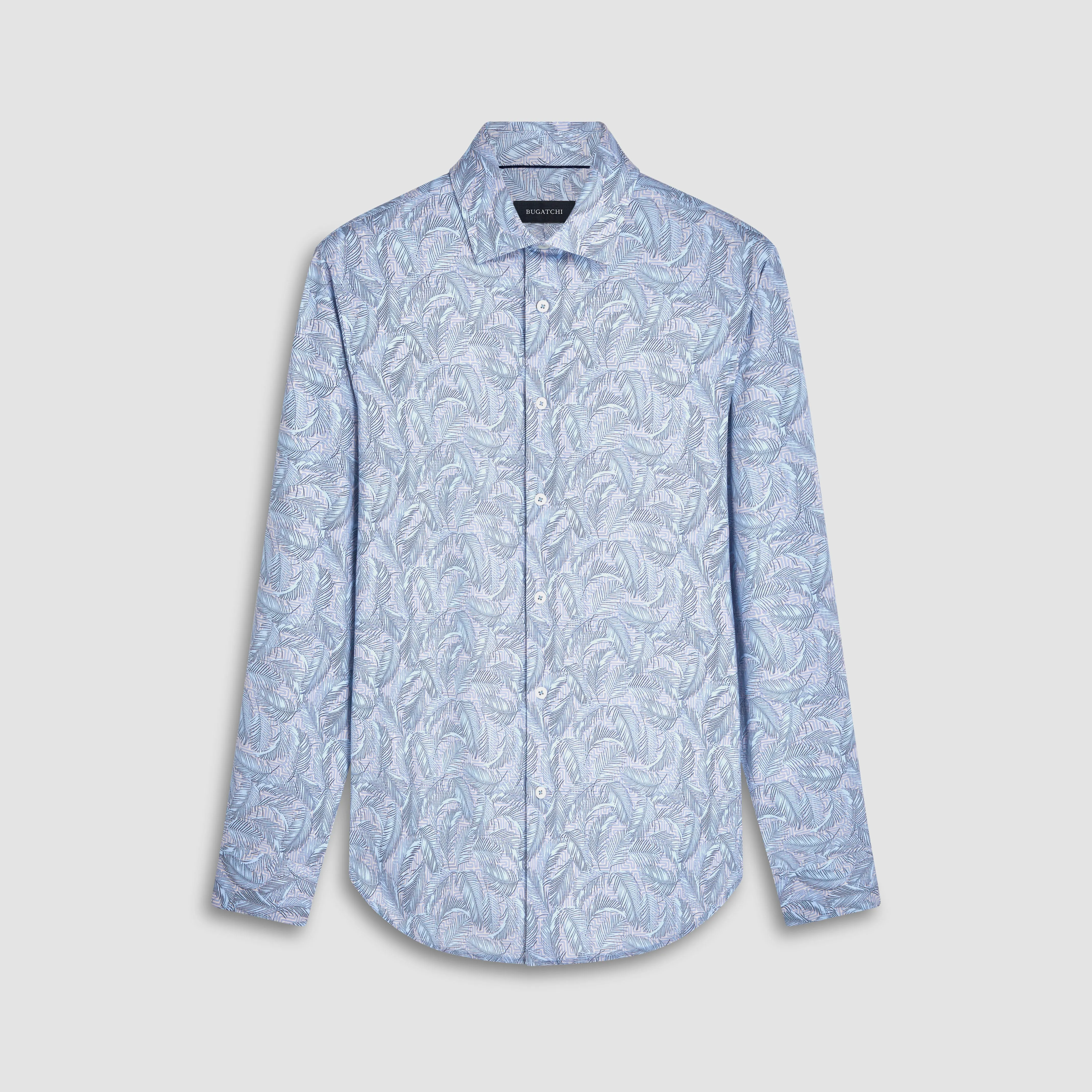 James Leaf Print OoohCotton Shirt sold by Bugatchi