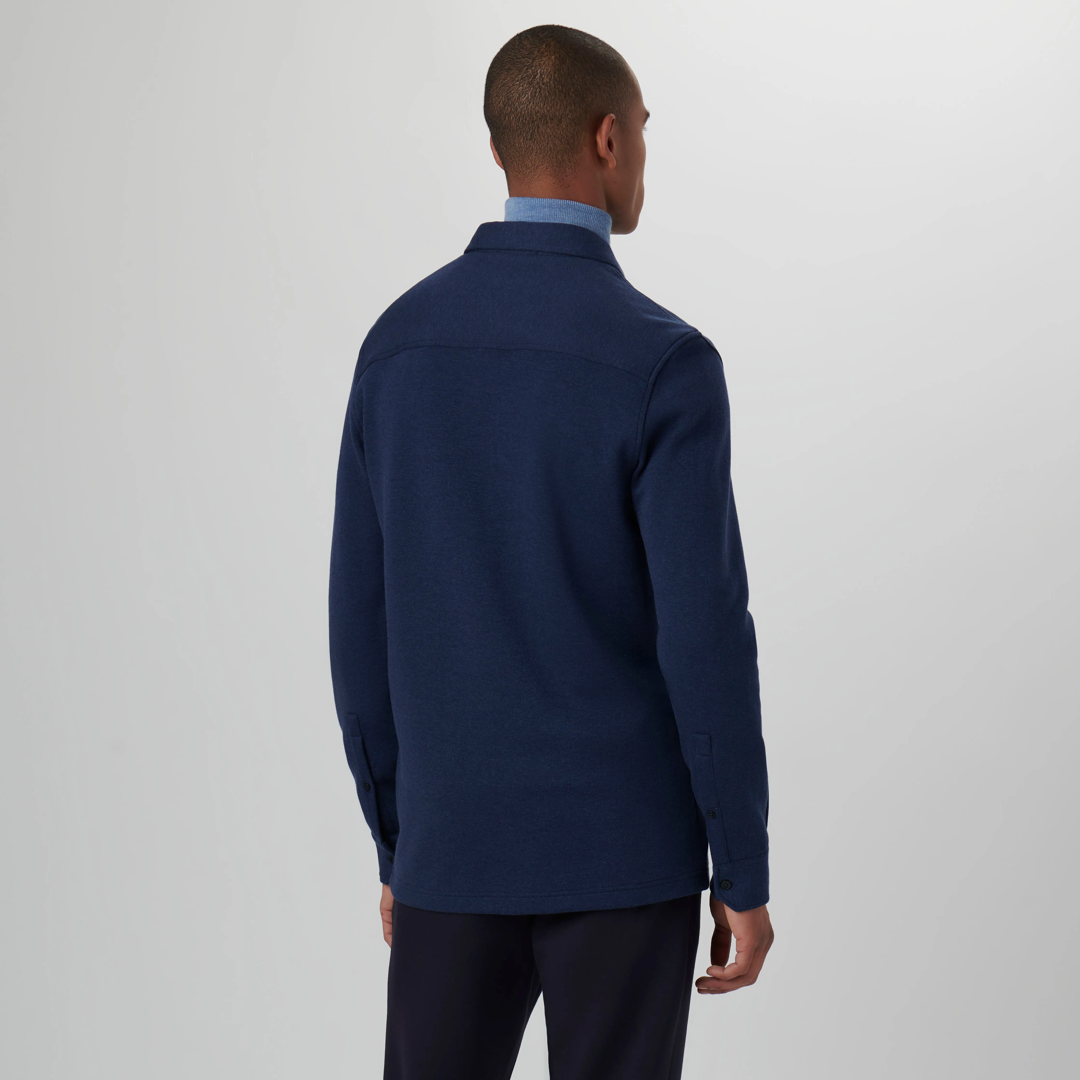 Knit Shirt Jacket sold by Bugatchi product image thumbnail 4