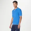 Rib Stitch Short Sleeve Johnny Sweater sold by Bugatchi
