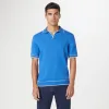 Rib Stitch Short Sleeve Johnny Sweater sold by Bugatchi
