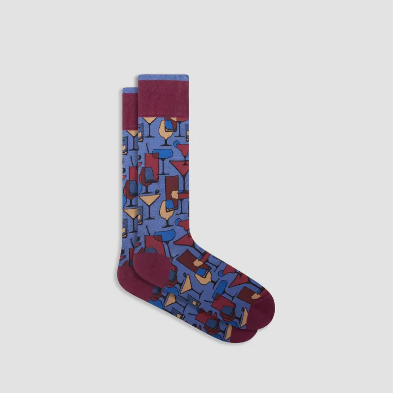 Cocktails Mid-Calf Socks sold by Bugatchi