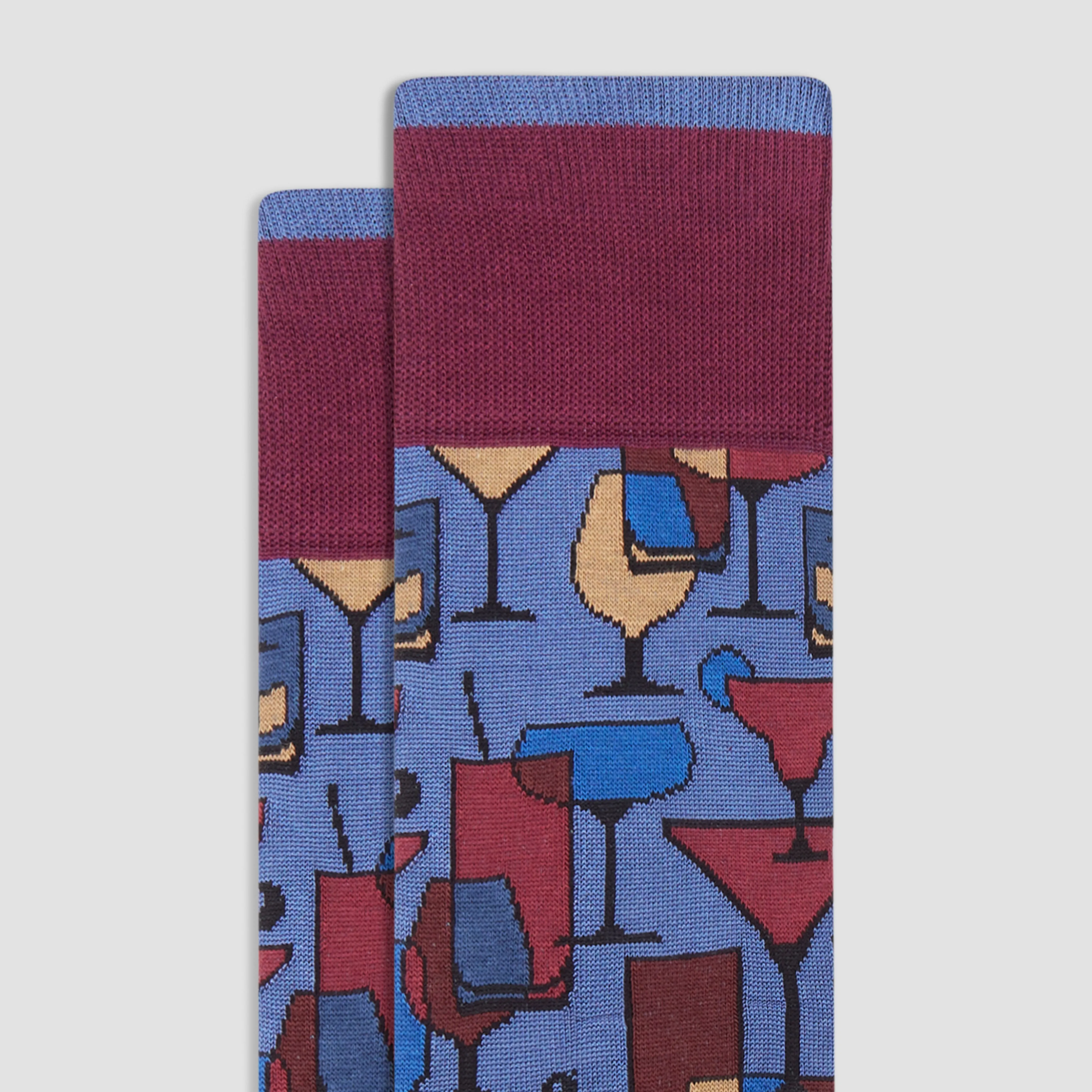 Cocktails Mid-Calf Socks sold by Bugatchi product image thumbnail 2