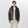 Leather Bomber Jacket with Hood sold by Bugatchi