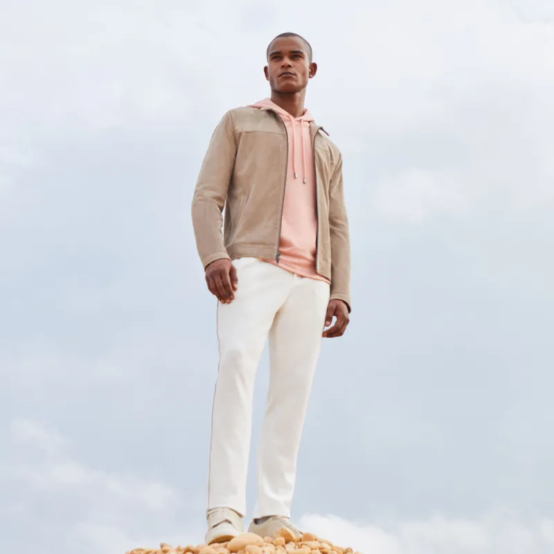 Suede Bomber Jacket sold by Bugatchi