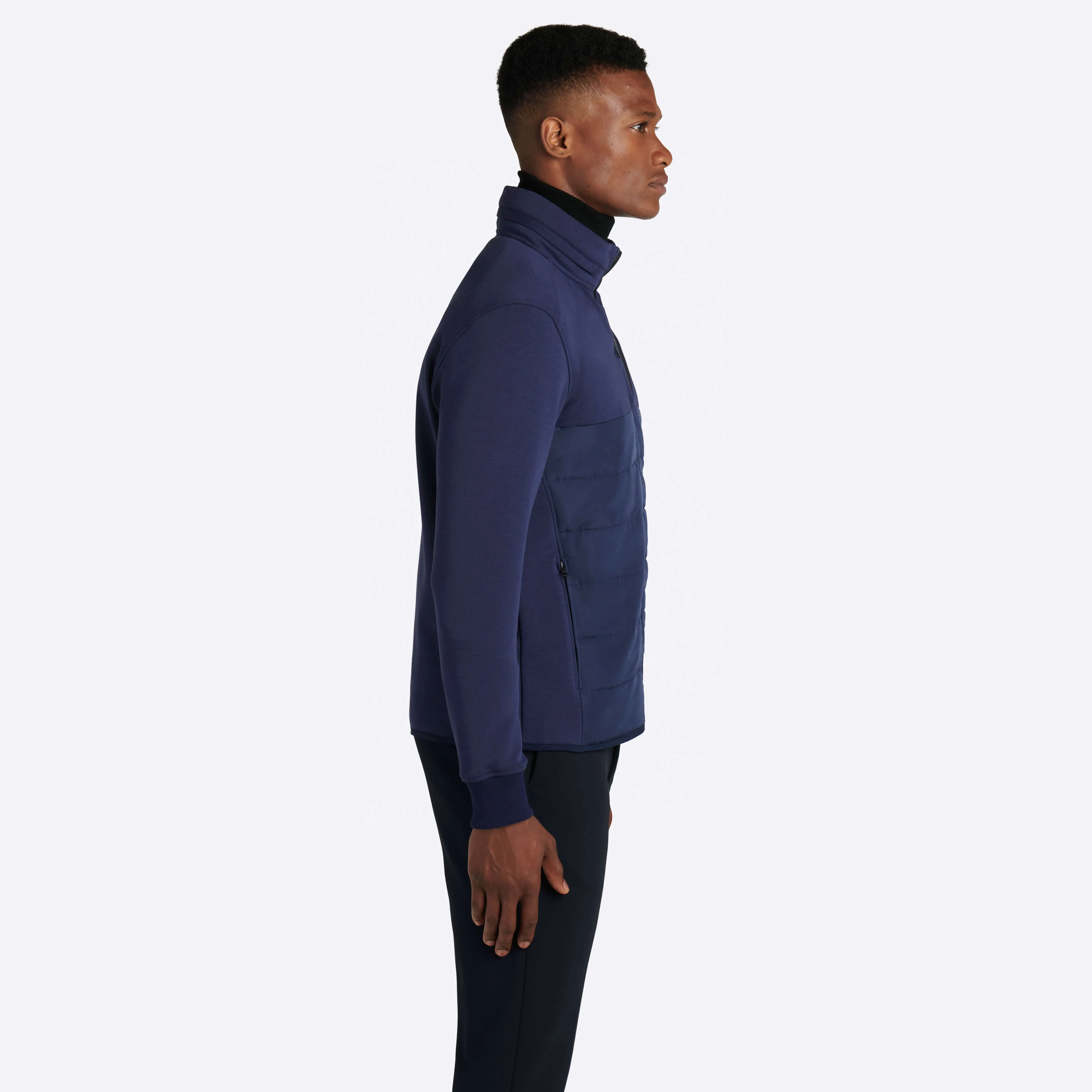 Solid Mock Neck Jacket with Hood sold by Bugatchi product image thumbnail 4