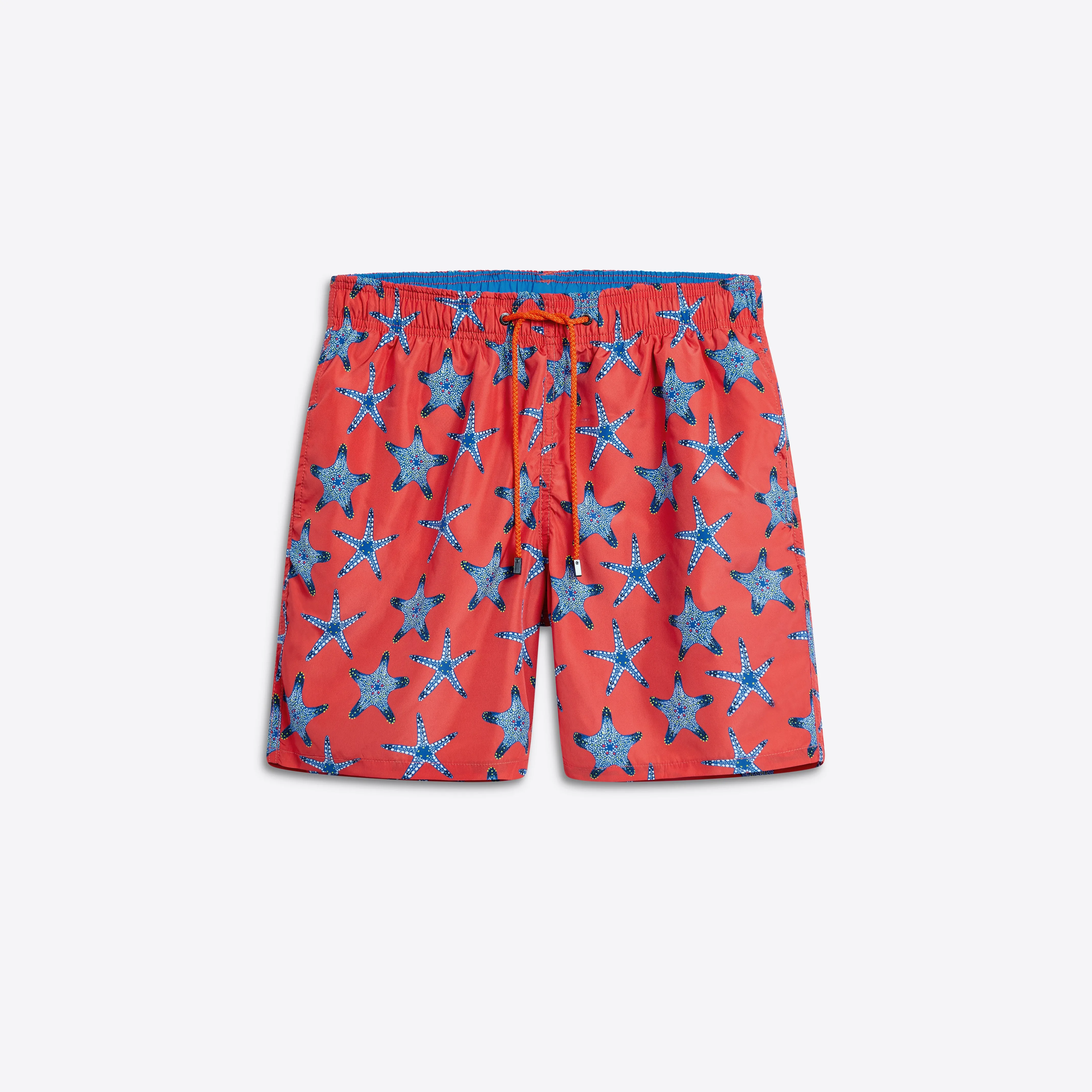 DELANO Starfish Print Swim Trunks sold by Bugatchi
