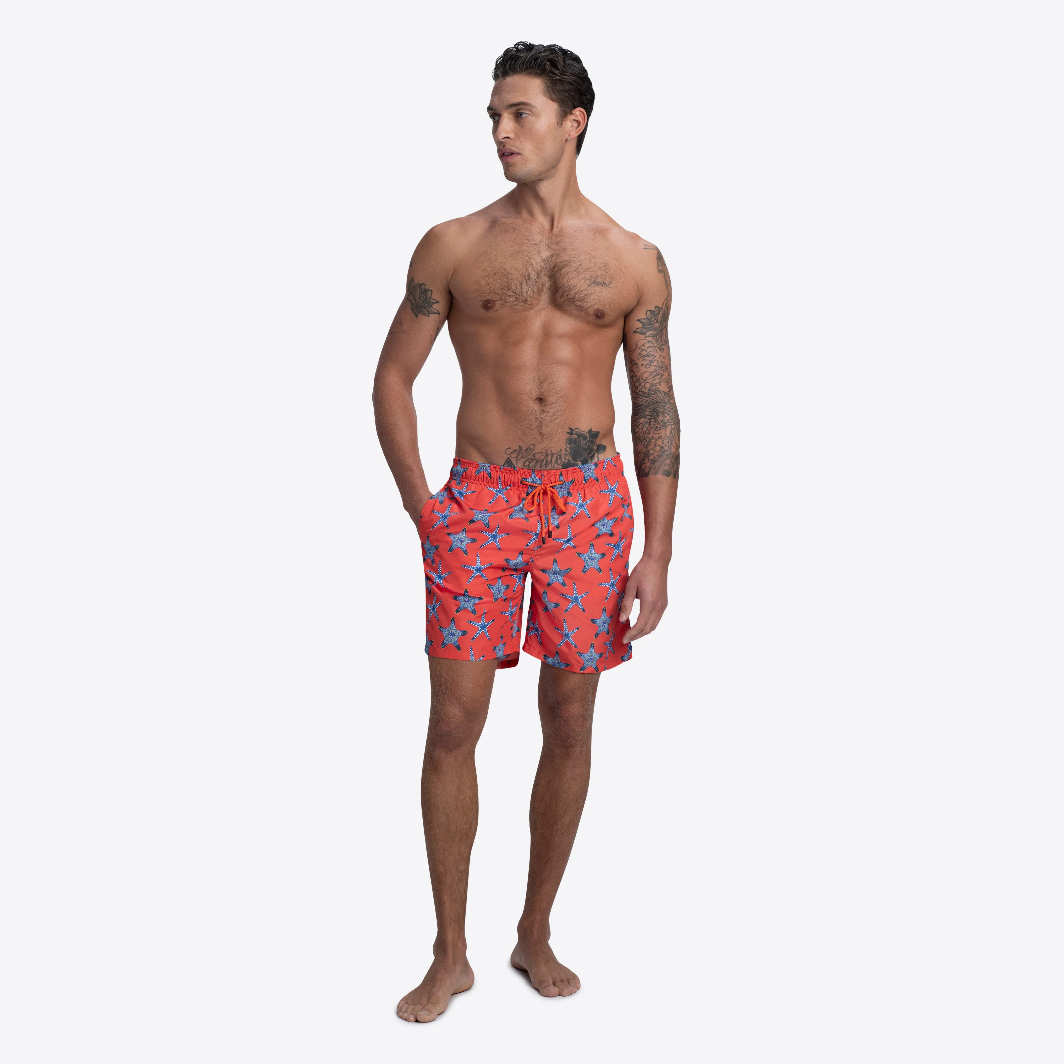 DELANO Starfish Print Swim Trunks sold by Bugatchi product image thumbnail 5