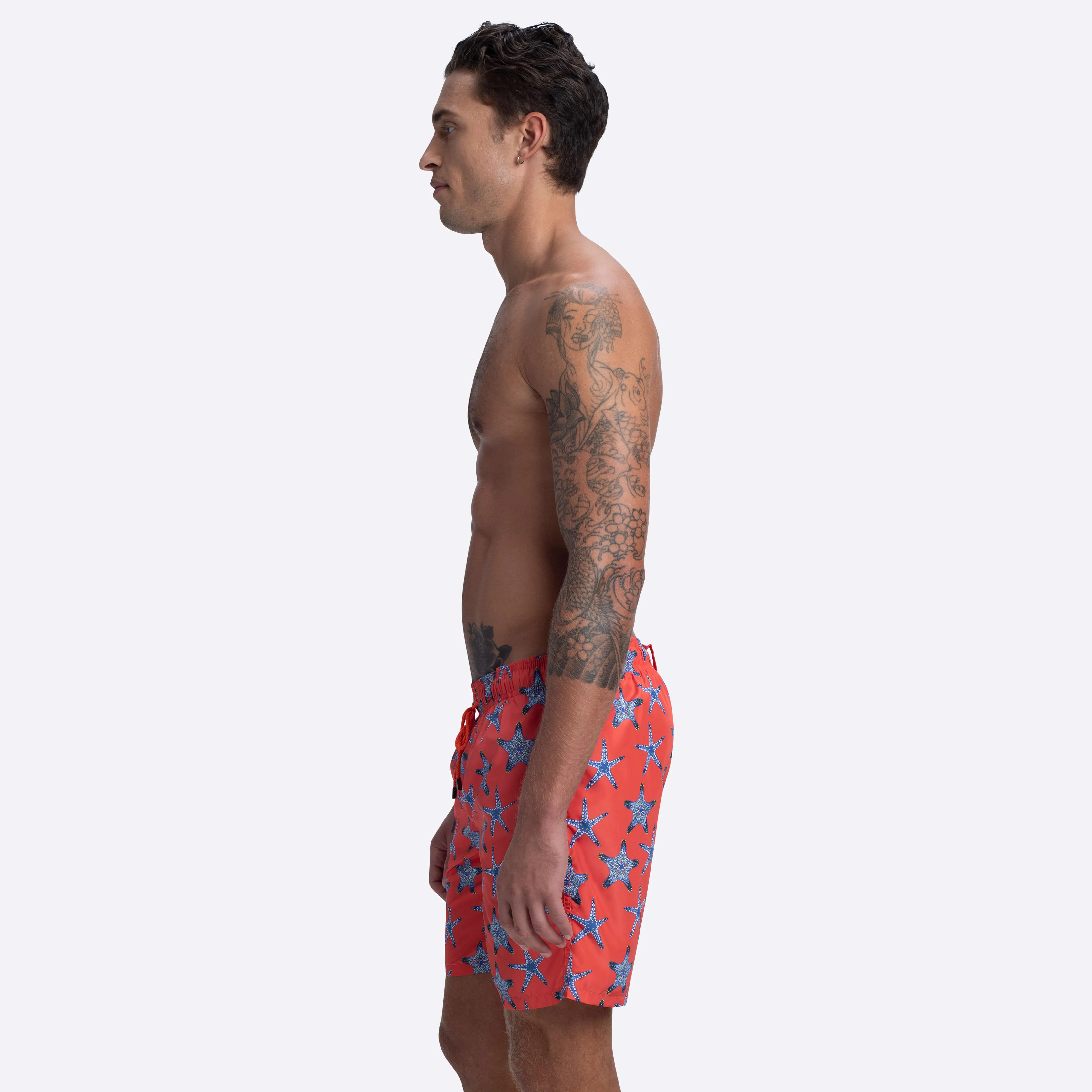DELANO Starfish Print Swim Trunks sold by Bugatchi product image thumbnail 3