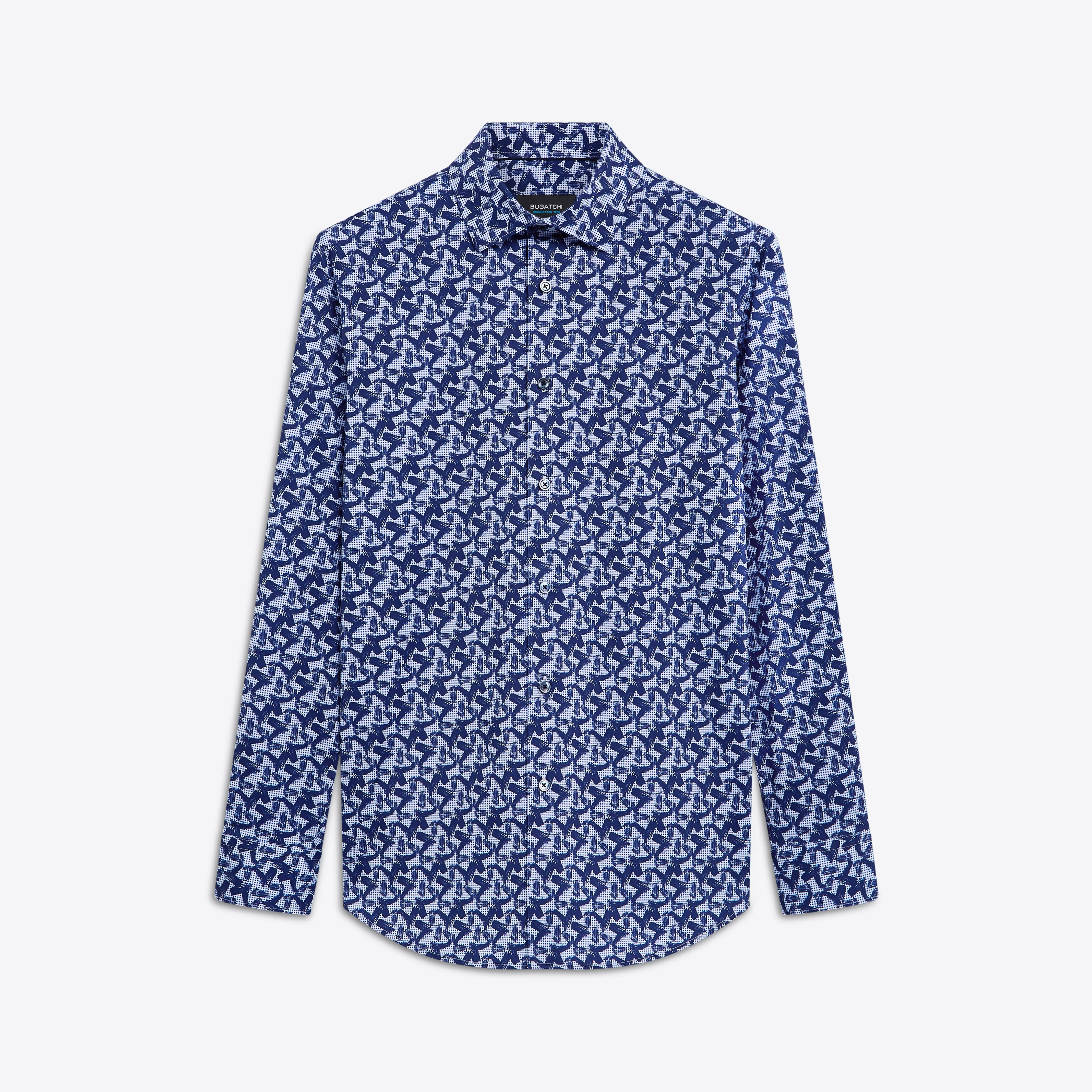 JAMES Abstract Print OoohCotton Shirt sold by Bugatchi