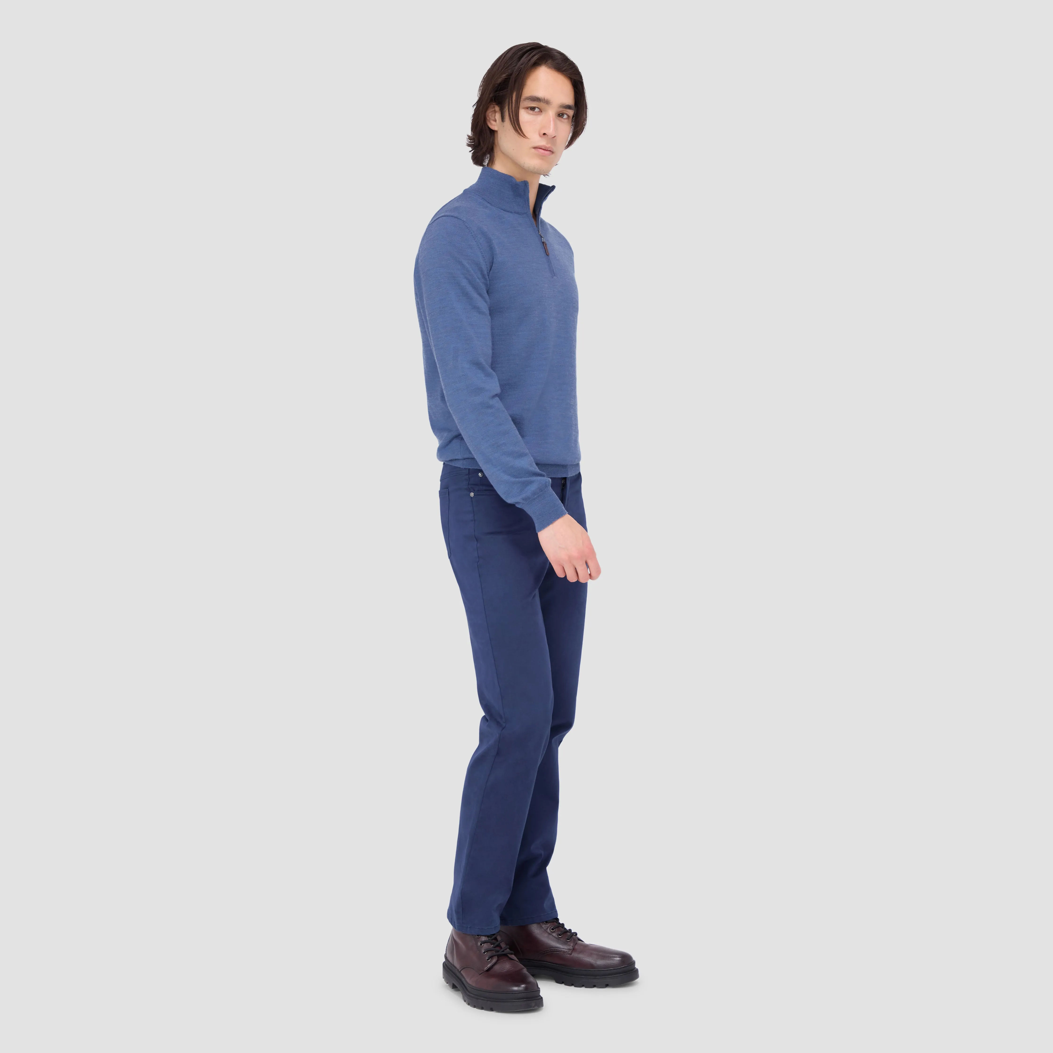 Spencer Quarter-Zip Super Merino Sweater sold by Bugatchi product image thumbnail 5