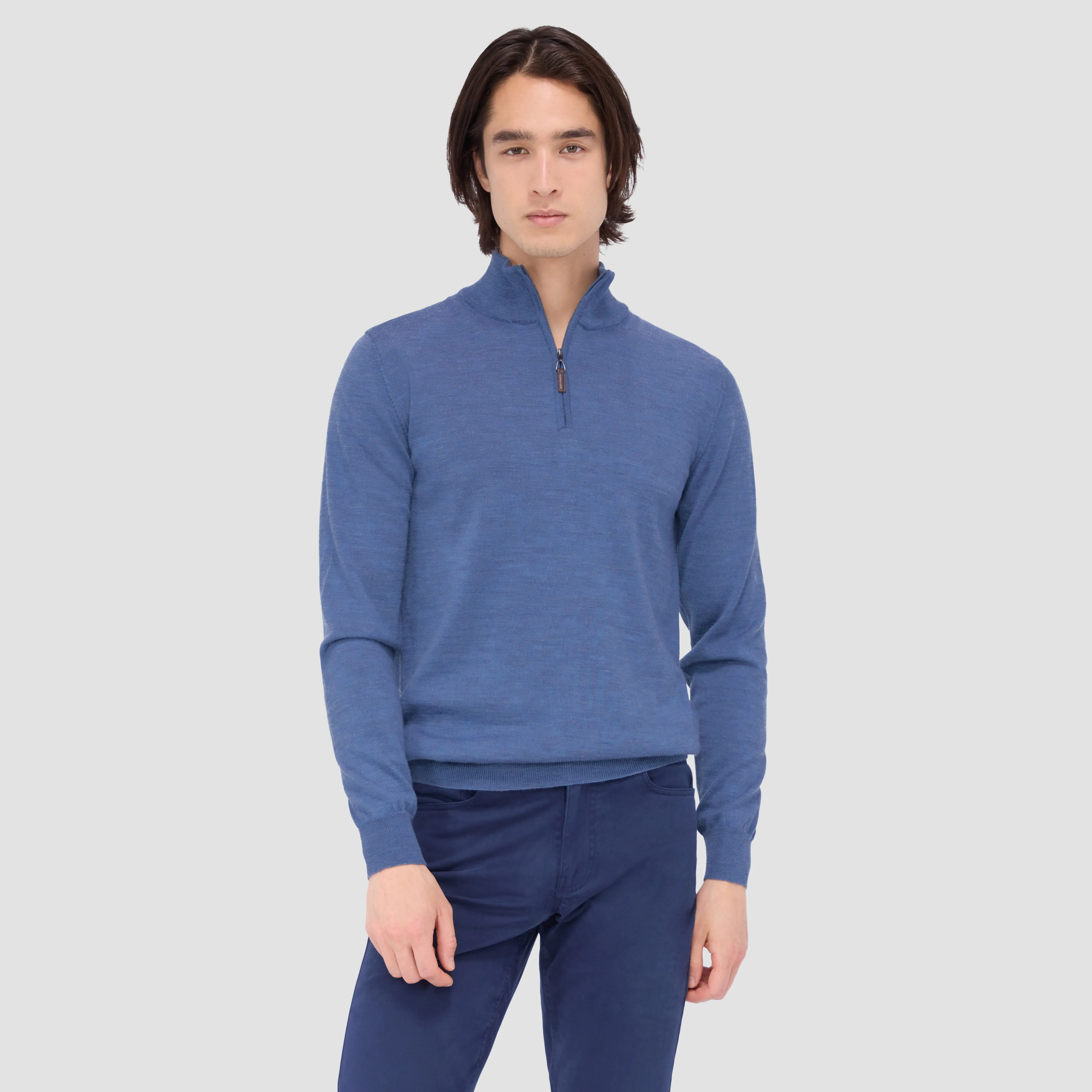 Spencer Quarter-Zip Super Merino Sweater sold by Bugatchi product image thumbnail 2