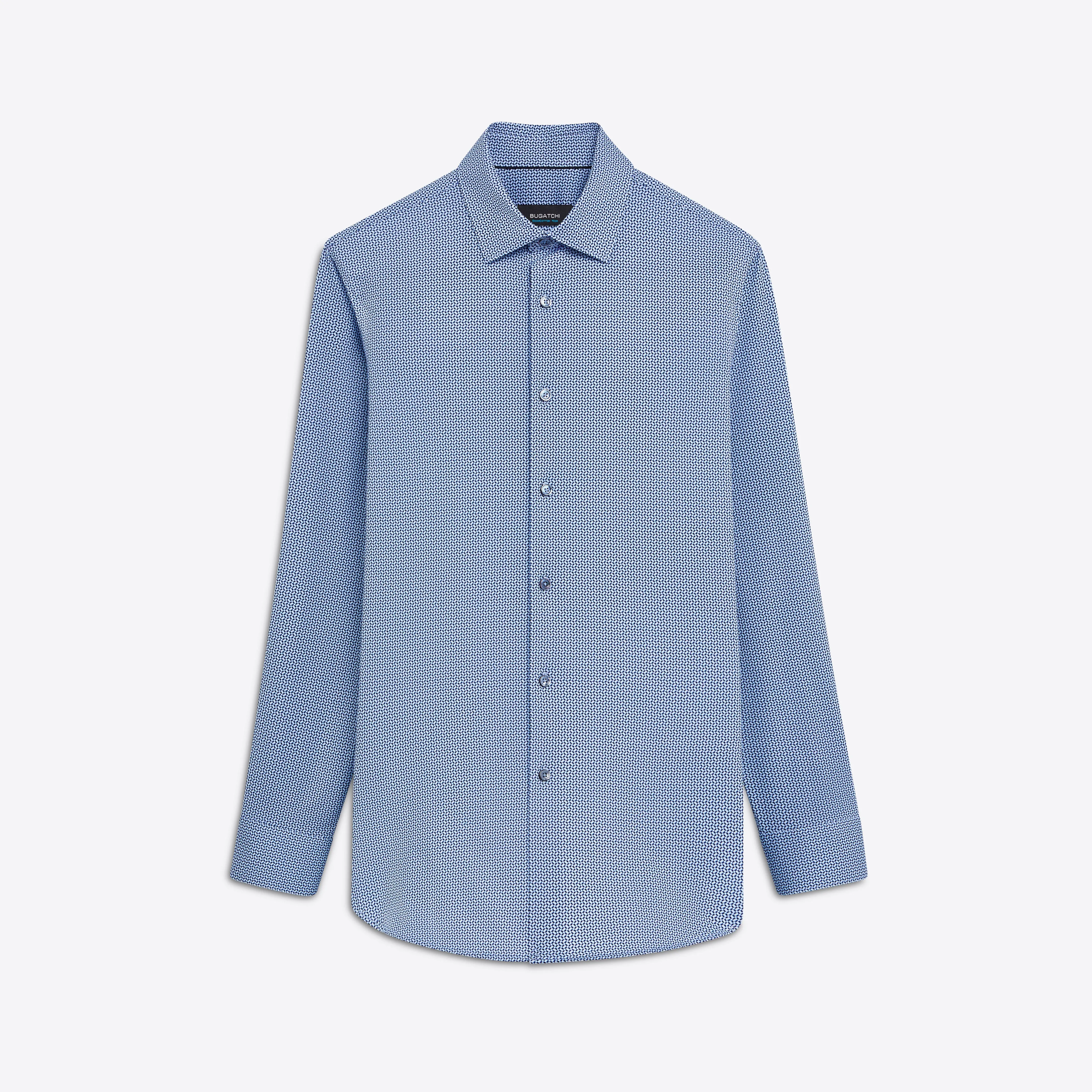 JAMES Geometric Print OoohCotton Shirt sold by Bugatchi