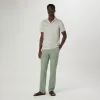 Striped Johnny Collar Polo sold by Bugatchi