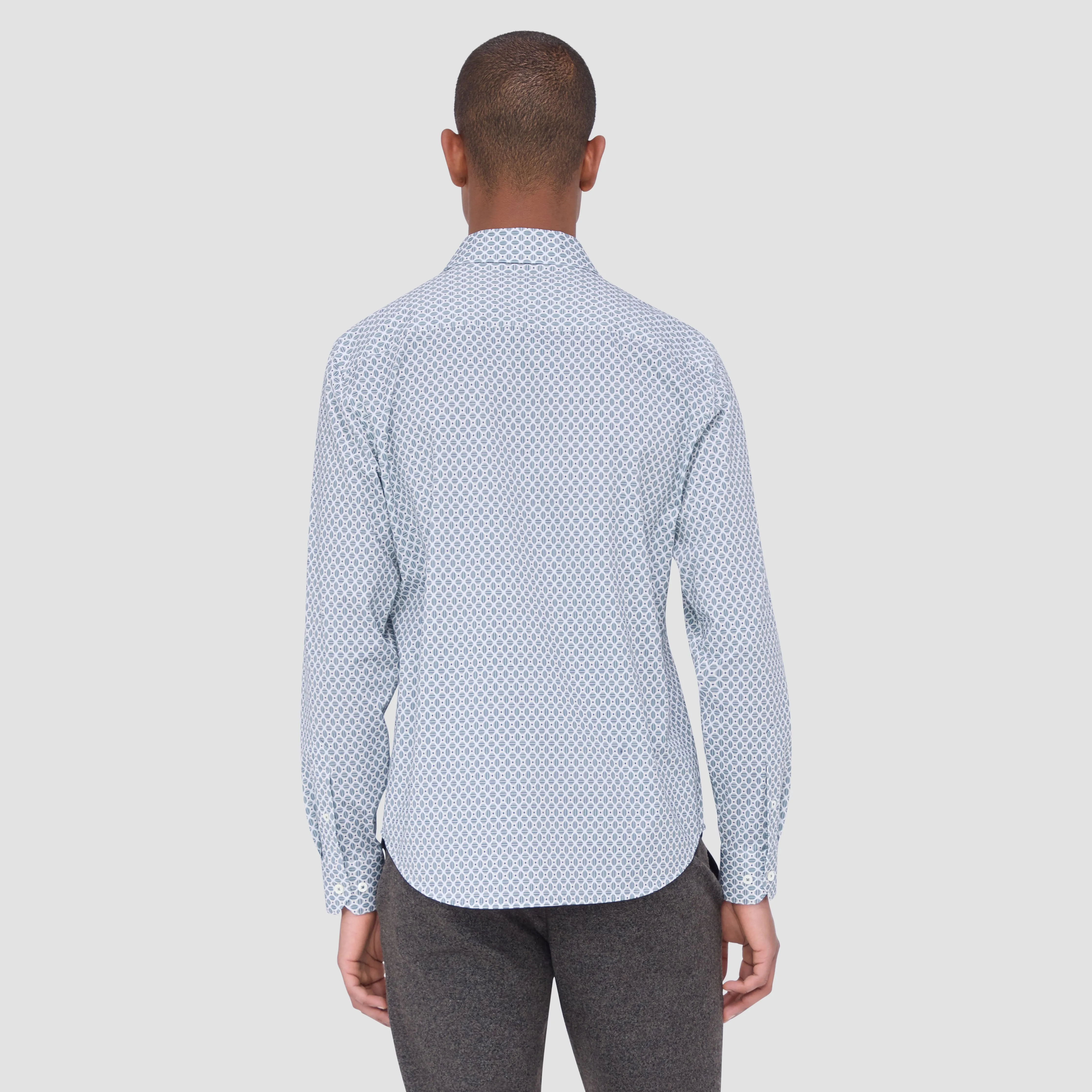 James Diamond Check OoohCotton Shirt sold by Bugatchi product image thumbnail 4