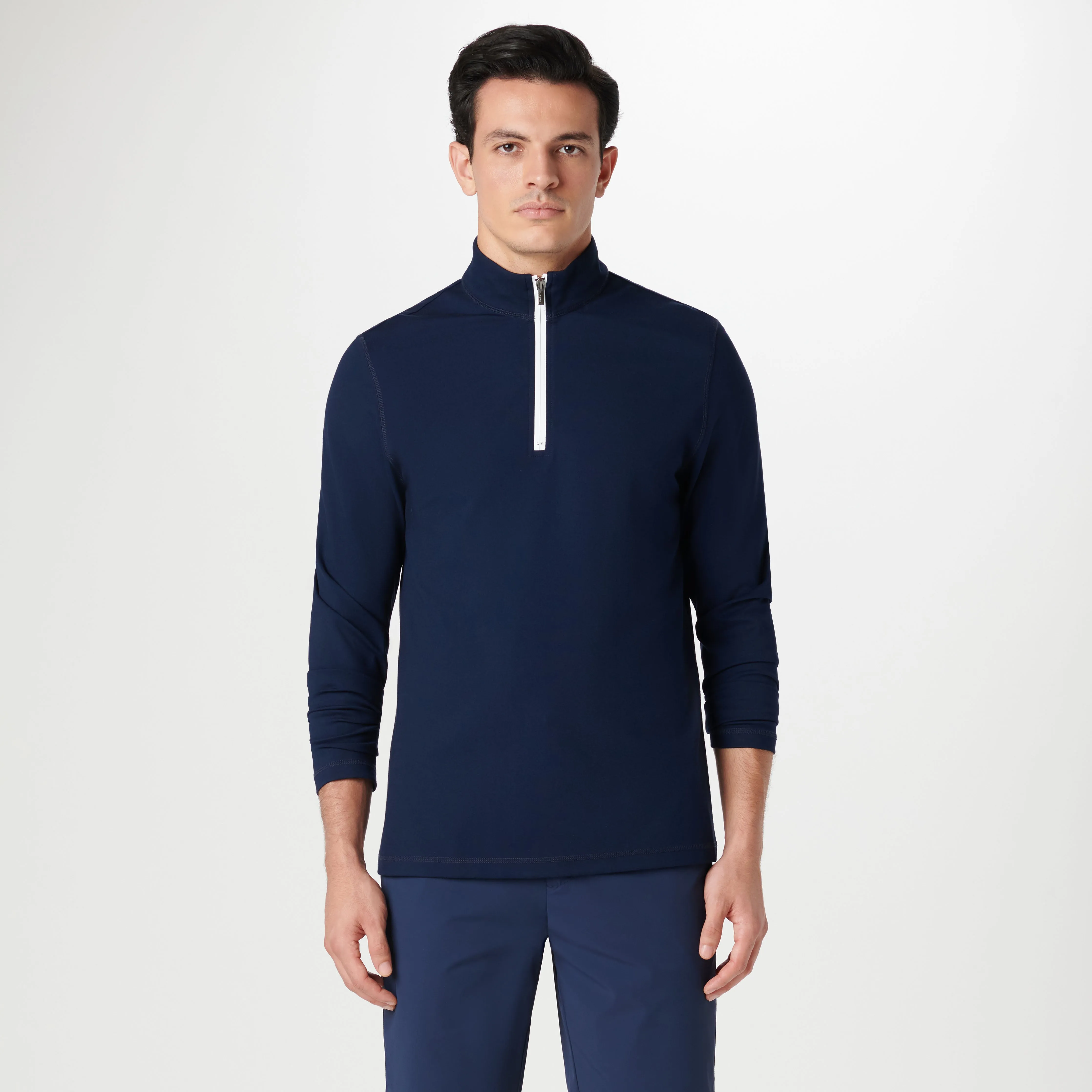 Performance Quarter Zip Pull Over sold by Bugatchi product image thumbnail 2