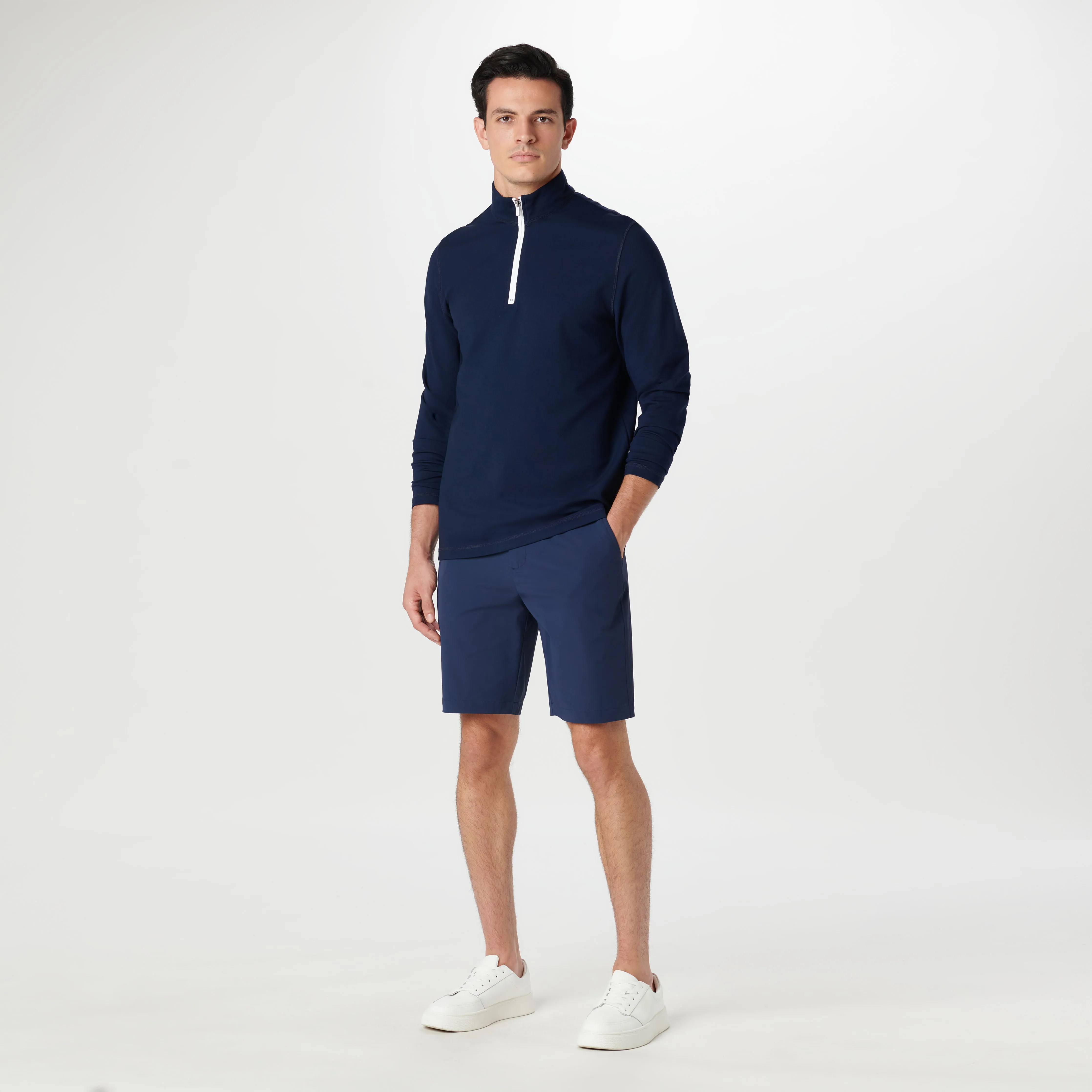 Performance Quarter Zip Pull Over sold by Bugatchi product image thumbnail 5