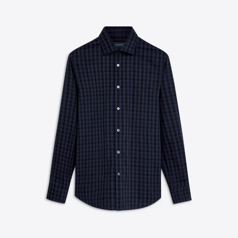 JULIAN Small Check Shirt sold by Bugatchi
